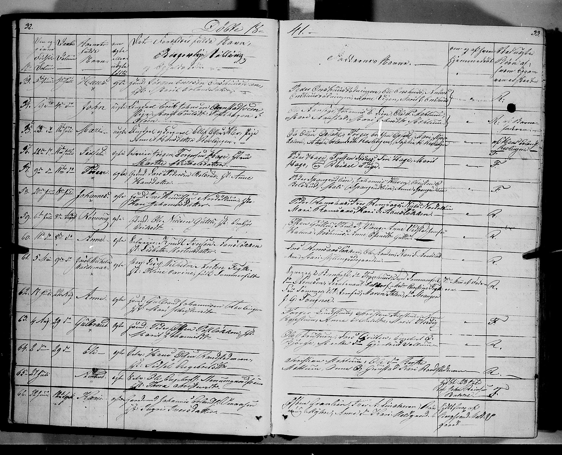 Ringebu prestekontor, AV/SAH-PREST-082/H/Ha/Haa/L0005: Ministerialbok nr. 5, 1839-1848, s. 32-33