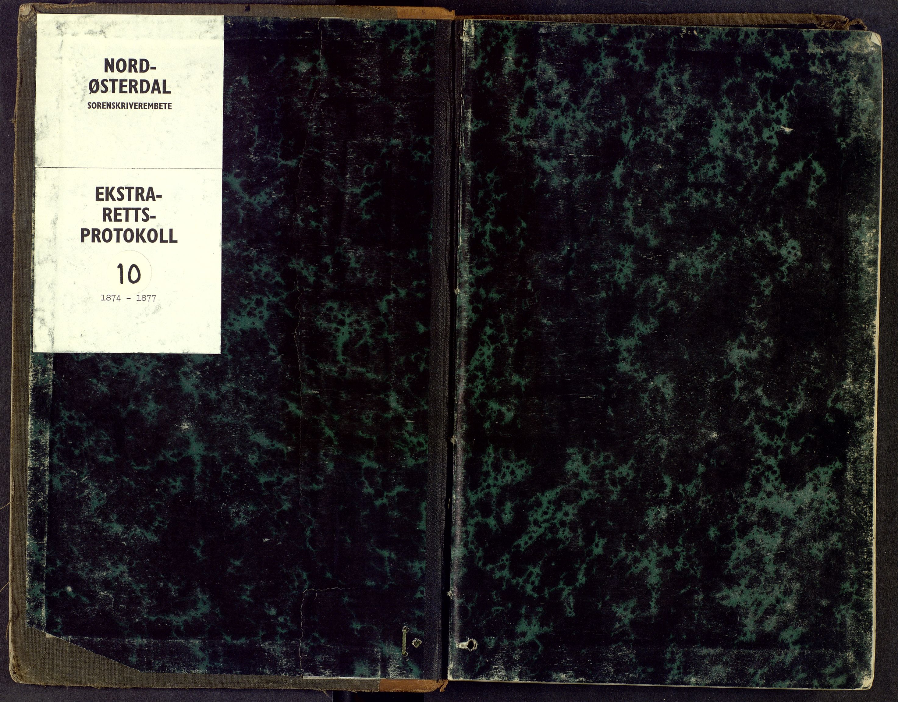 Nord-Østerdal tingrett, SAH/TING-020/G/Gc/L0010: Ekstrarettsprotokoll, 1874-1877