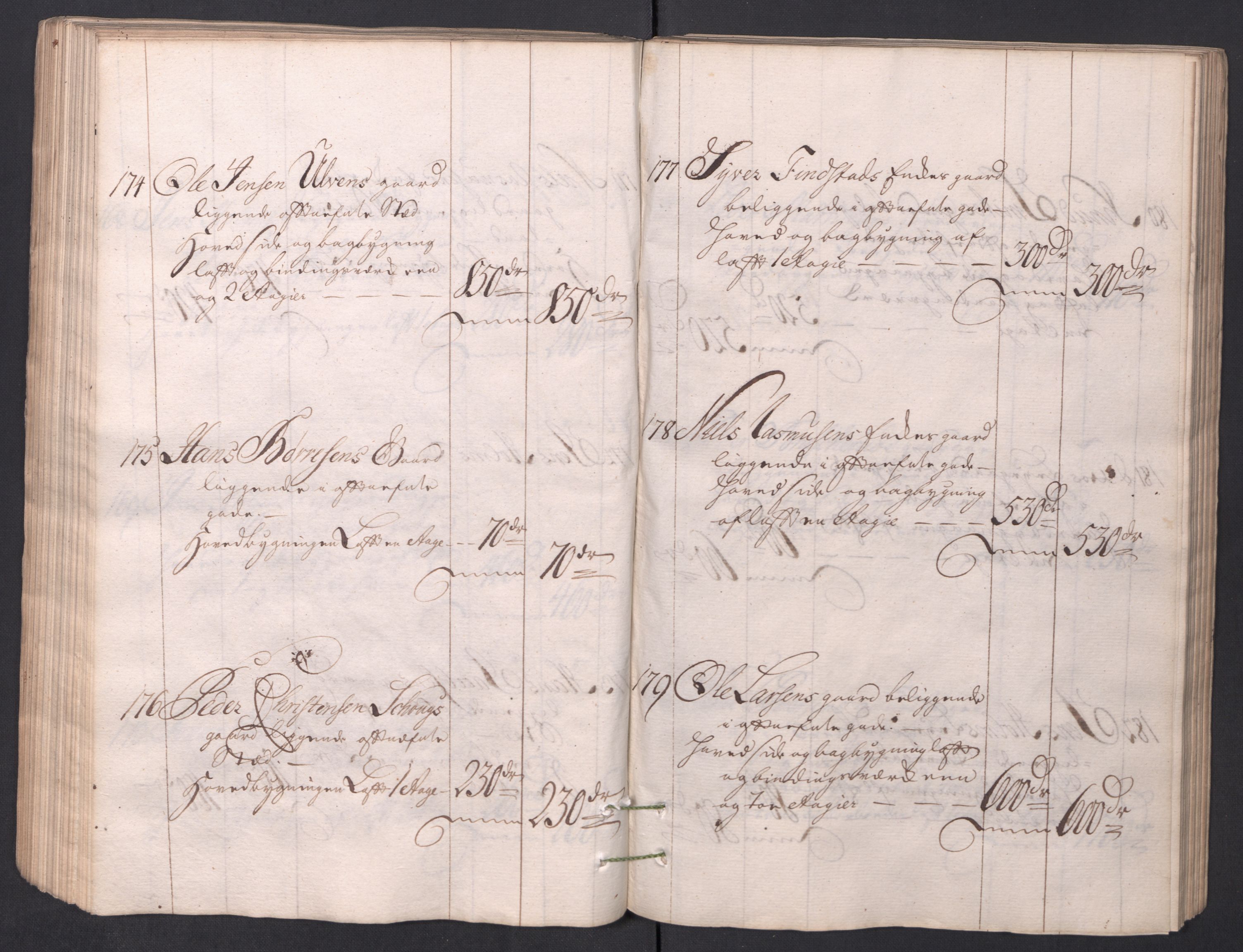 Kristiania stiftamt, AV/SAO-A-10386/I/Ia/L0001/0002: Branntakster / Christiania, 1766-1767