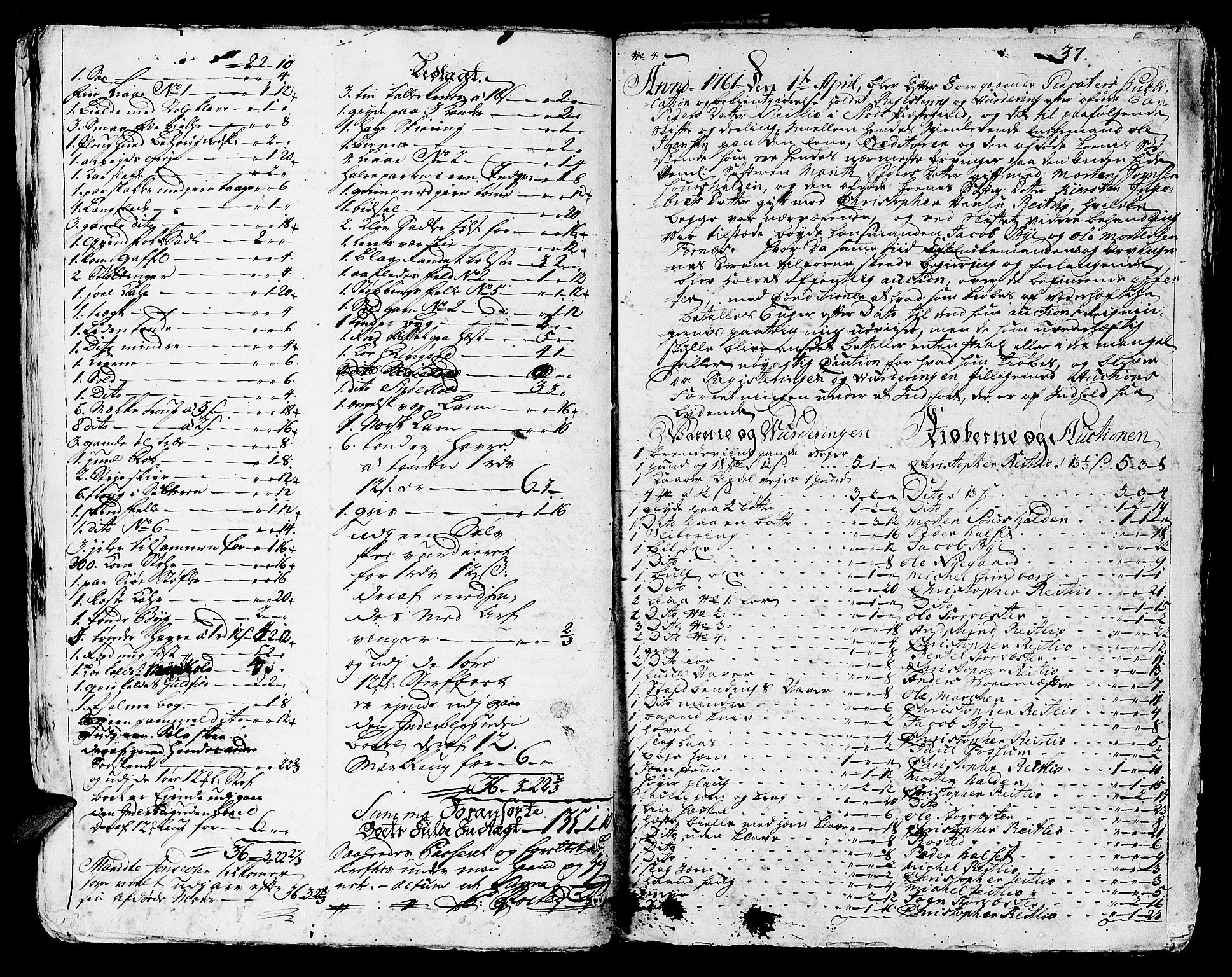 Inderøy sorenskriveri, SAT/A-4147/1/3/3A/L0010: Skifteprotokoll, 1761-1767, s. 36b-37a