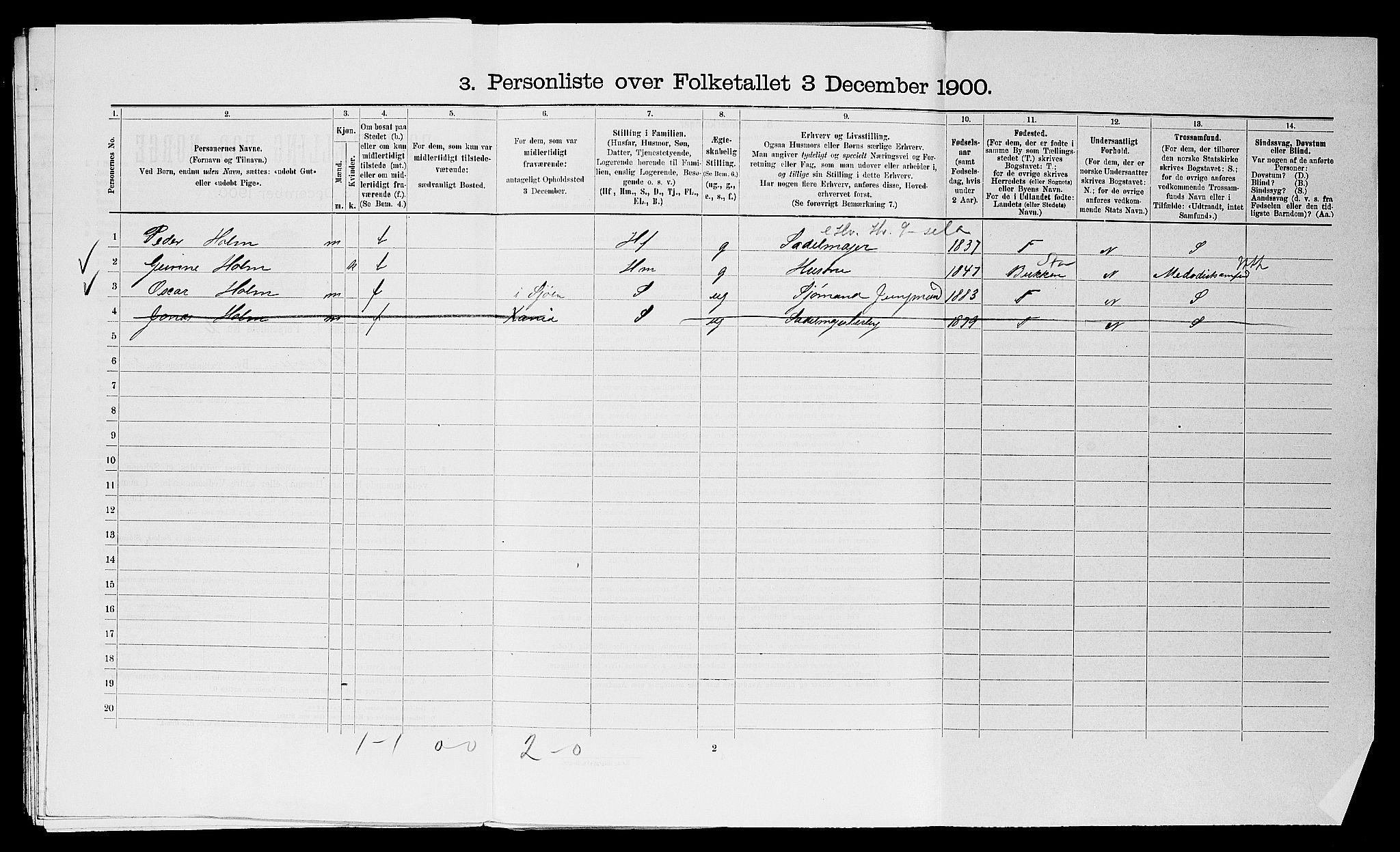 SAST, Folketelling 1900 for 1103 Stavanger kjøpstad, 1900, s. 8173