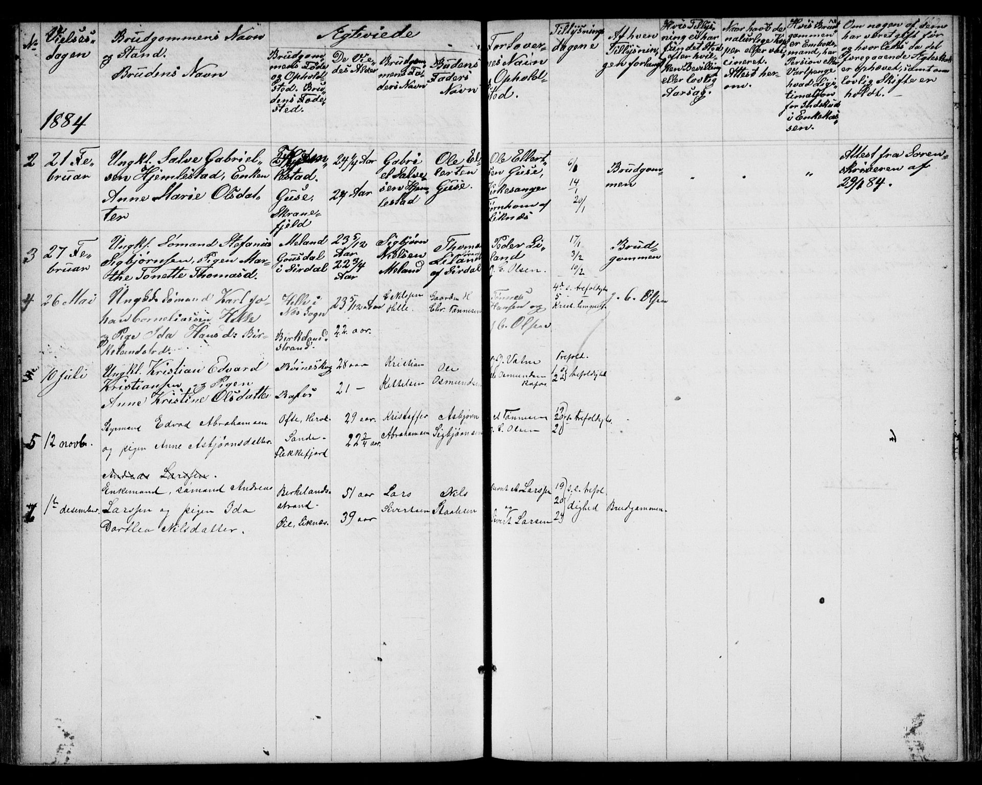 Kvinesdal sokneprestkontor, SAK/1111-0026/F/Fb/Fba/L0003: Klokkerbok nr. B 3, 1858-1893, s. 189