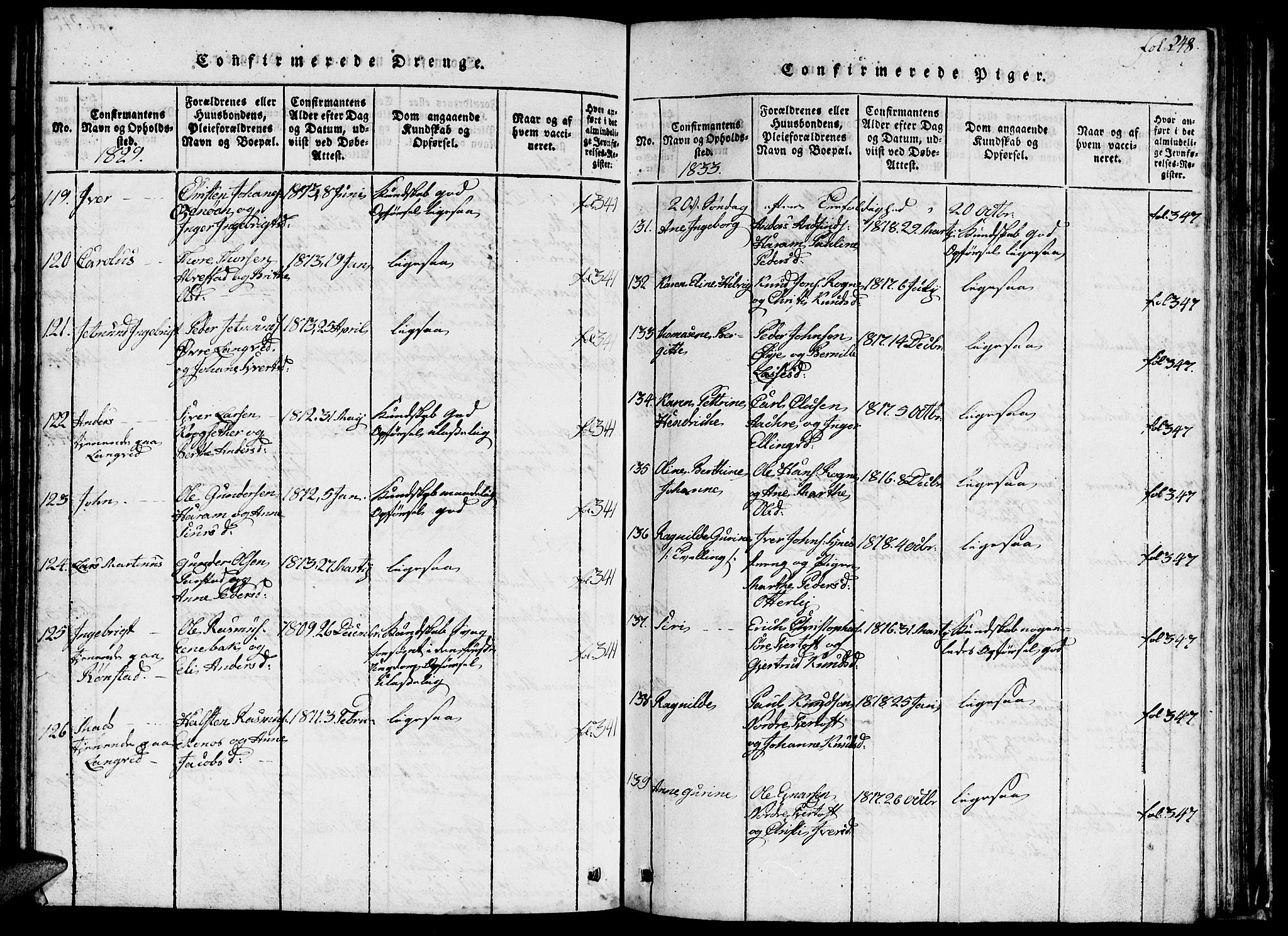 Ministerialprotokoller, klokkerbøker og fødselsregistre - Møre og Romsdal, SAT/A-1454/536/L0506: Klokkerbok nr. 536C01, 1818-1859, s. 248