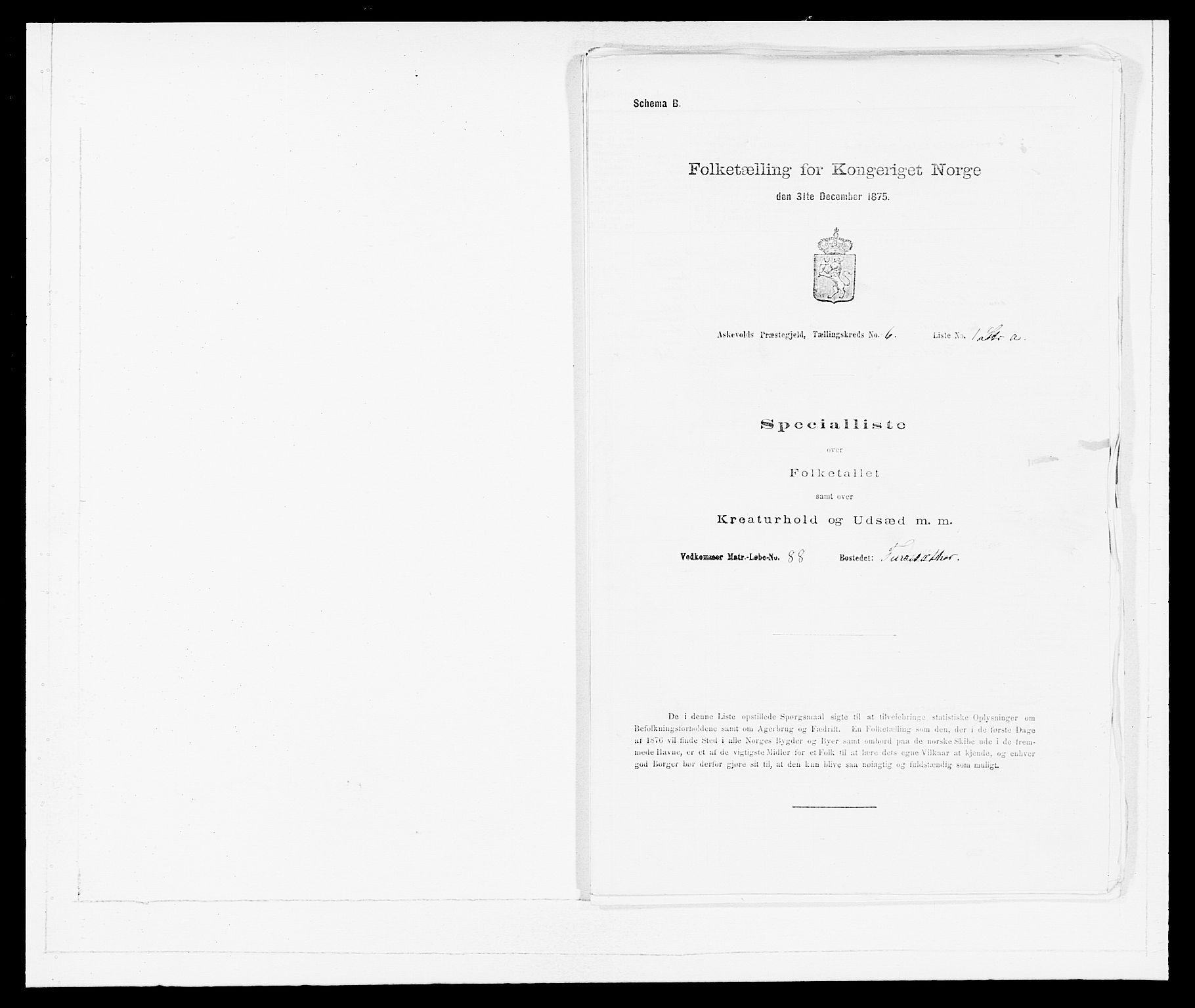 SAB, Folketelling 1875 for 1428P Askvoll prestegjeld, 1875, s. 459