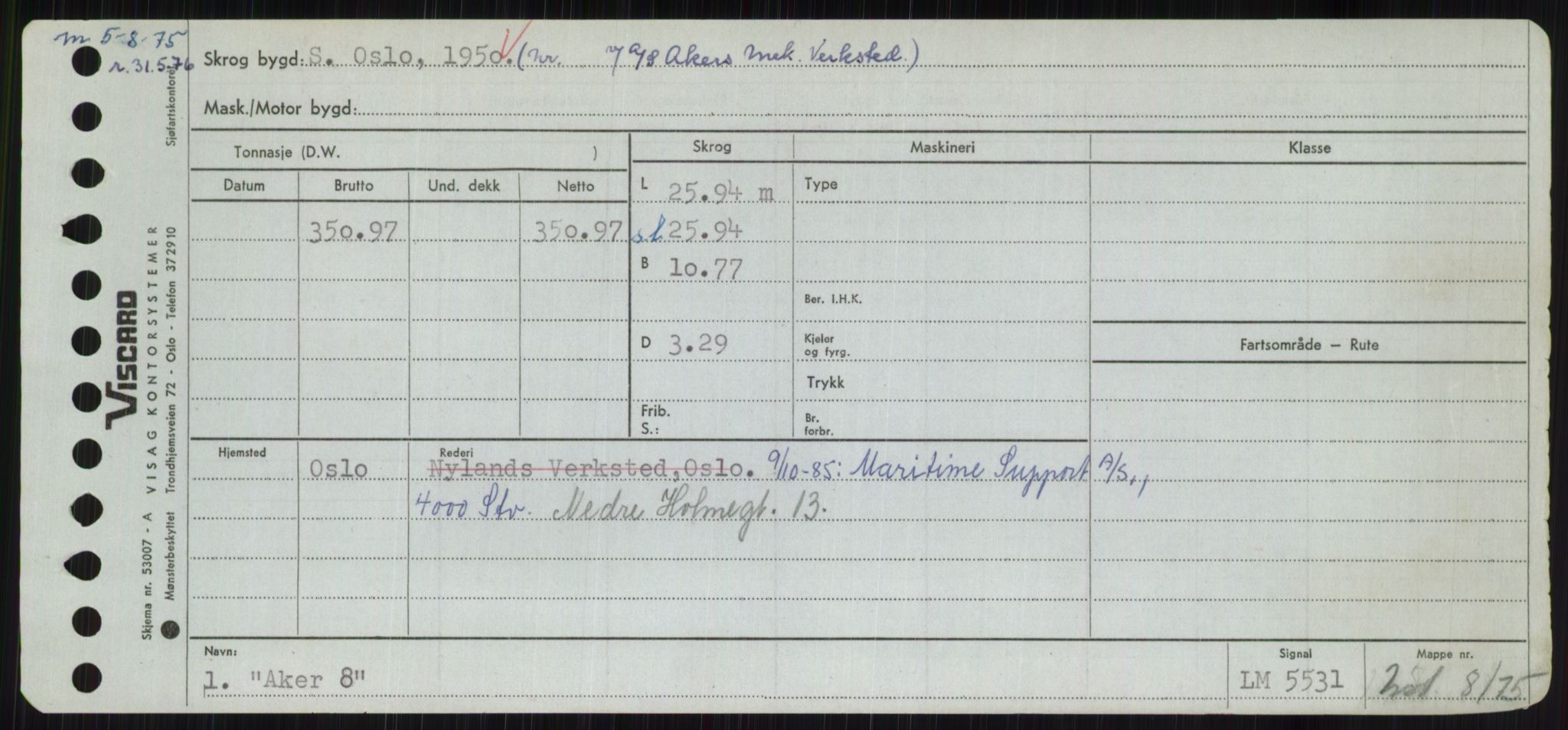 Sjøfartsdirektoratet med forløpere, Skipsmålingen, AV/RA-S-1627/H/Hc/L0001: Lektere, A-Y, s. 7