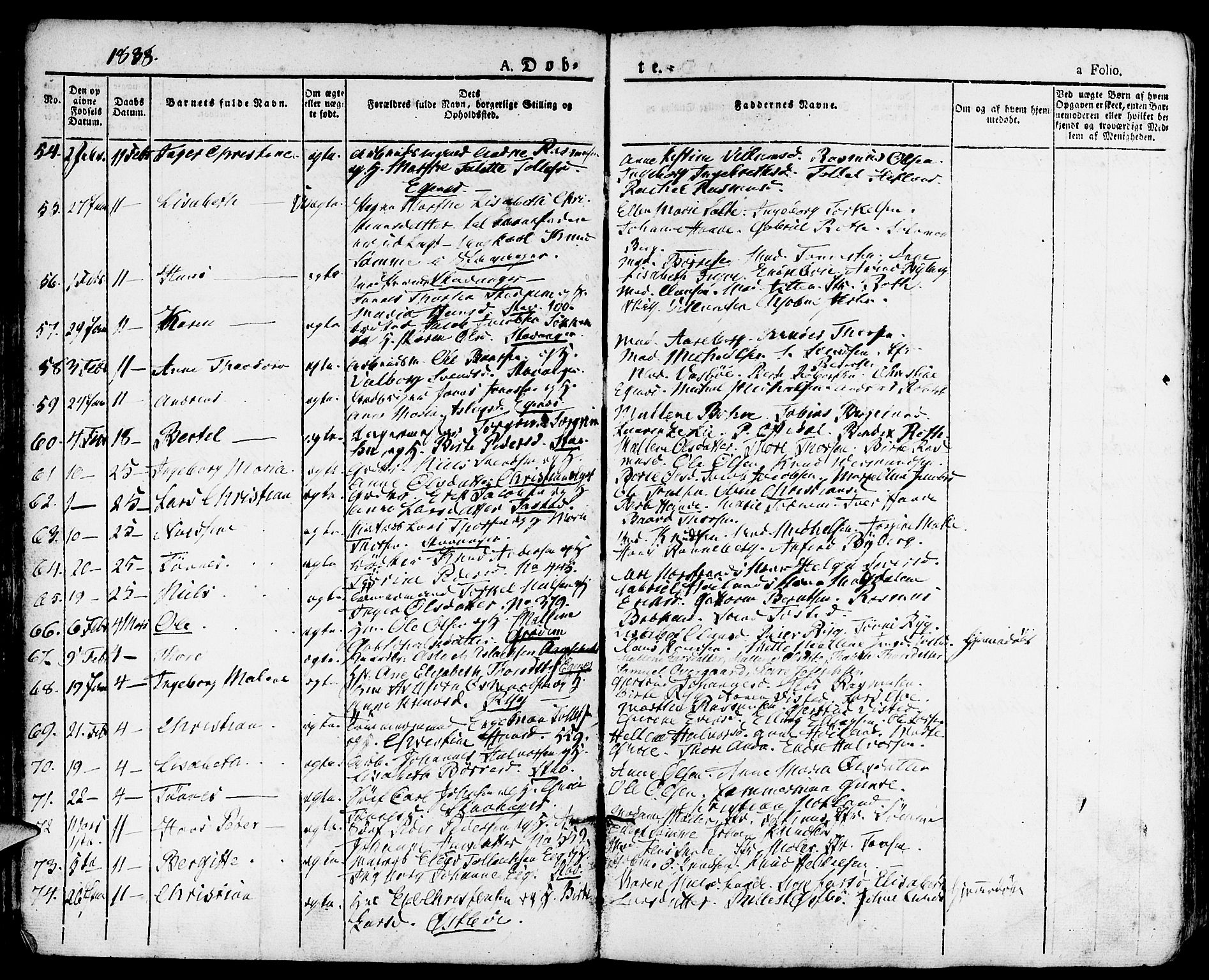 Domkirken sokneprestkontor, AV/SAST-A-101812/001/30/30BA/L0011: Ministerialbok nr. A 11, 1832-1856