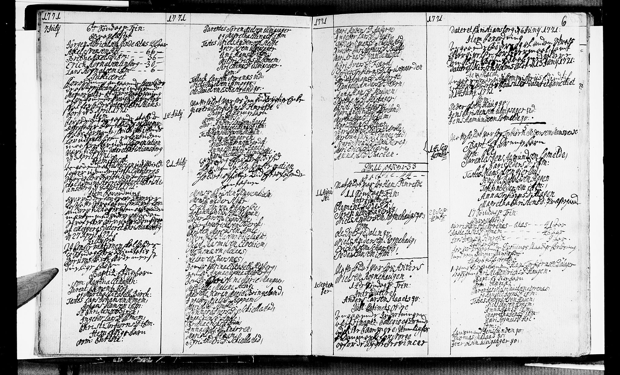 Sogndal sokneprestembete, AV/SAB-A-81301/H/Haa/Haaa/L0006: Ministerialbok nr. A 6, 1770-1782, s. 6