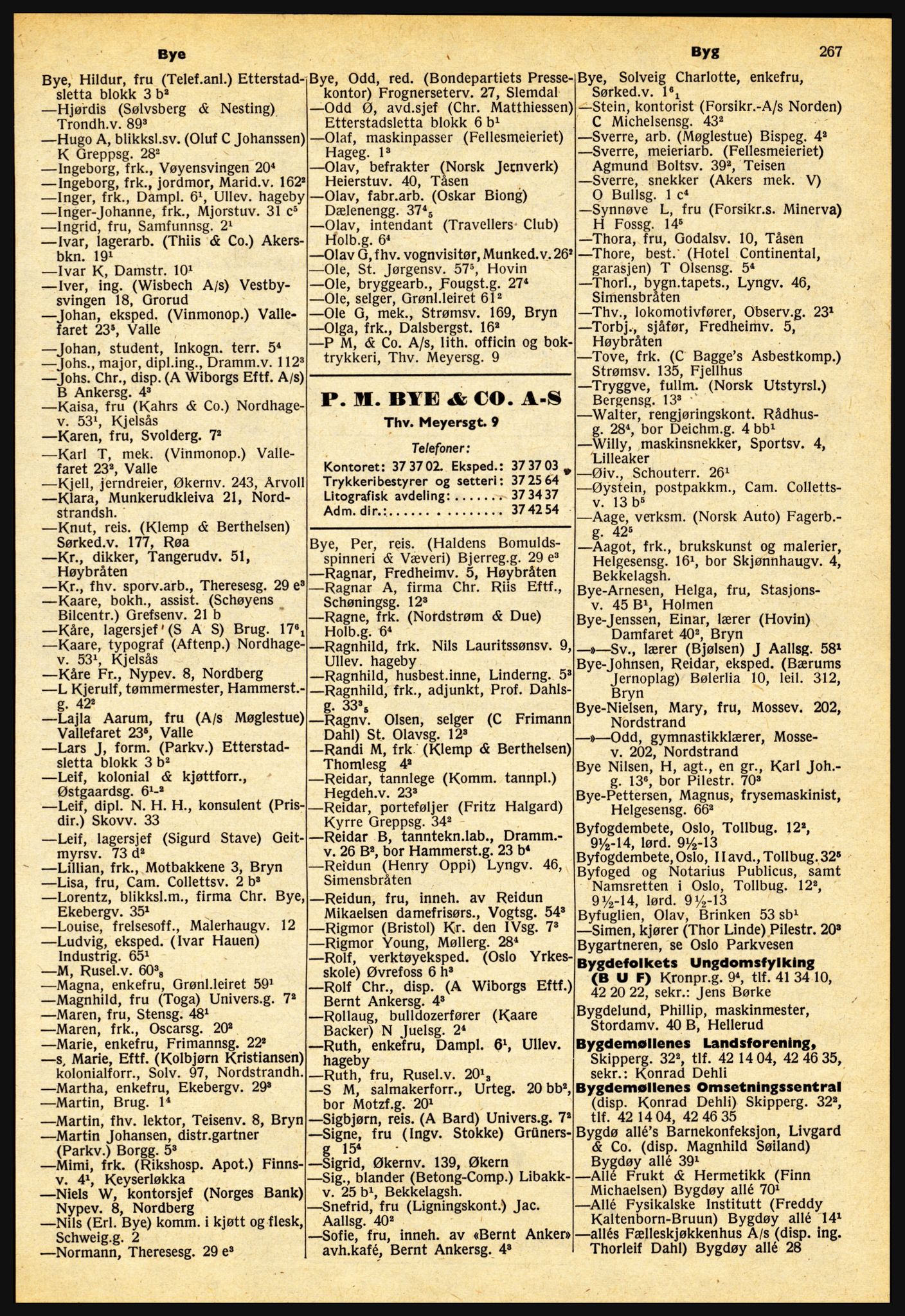 Kristiania/Oslo adressebok, PUBL/-, 1957-1958, s. 267