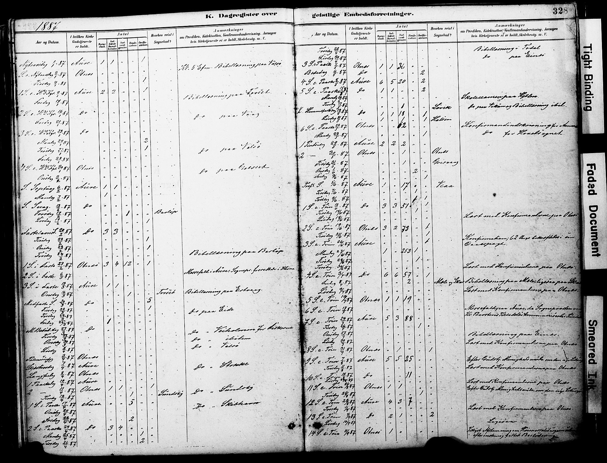 Ministerialprotokoller, klokkerbøker og fødselsregistre - Møre og Romsdal, SAT/A-1454/578/L0907: Ministerialbok nr. 578A06, 1887-1904, s. 328