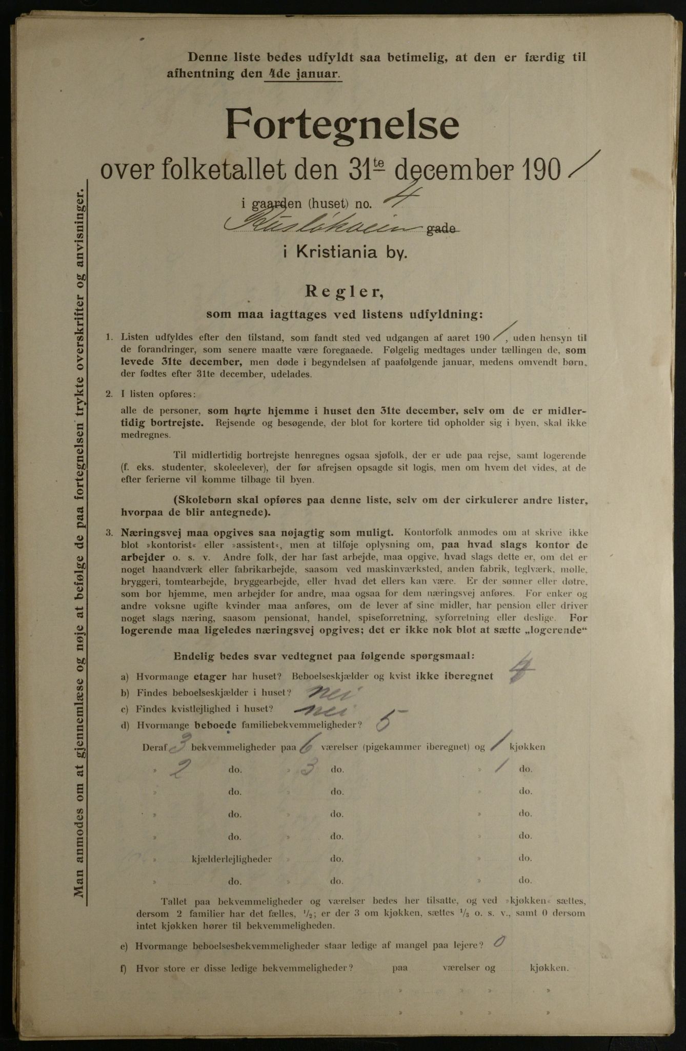 OBA, Kommunal folketelling 31.12.1901 for Kristiania kjøpstad, 1901, s. 12989