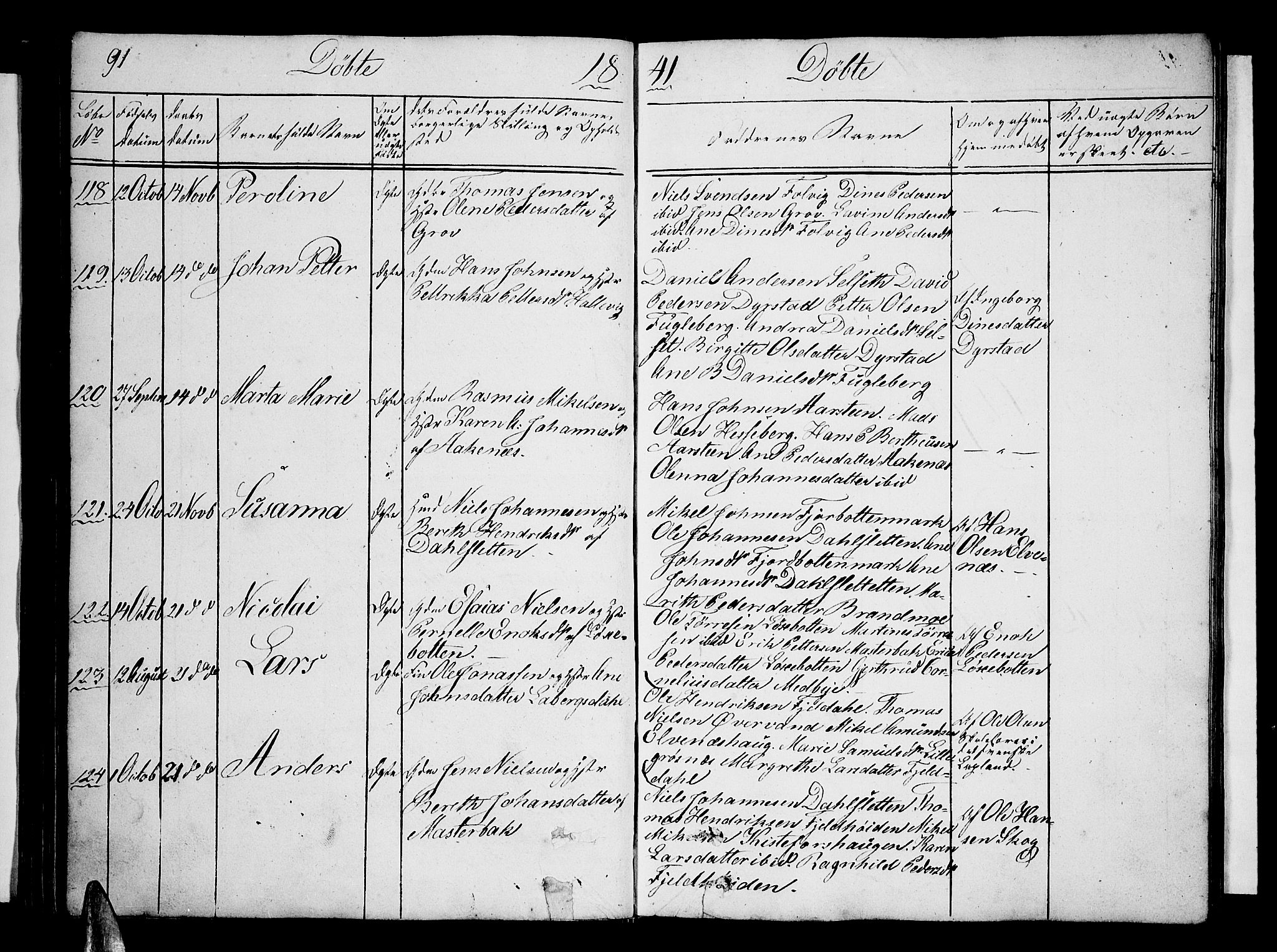 Ibestad sokneprestembete, AV/SATØ-S-0077/H/Ha/Hab/L0003klokker: Klokkerbok nr. 3, 1833-1852, s. 91