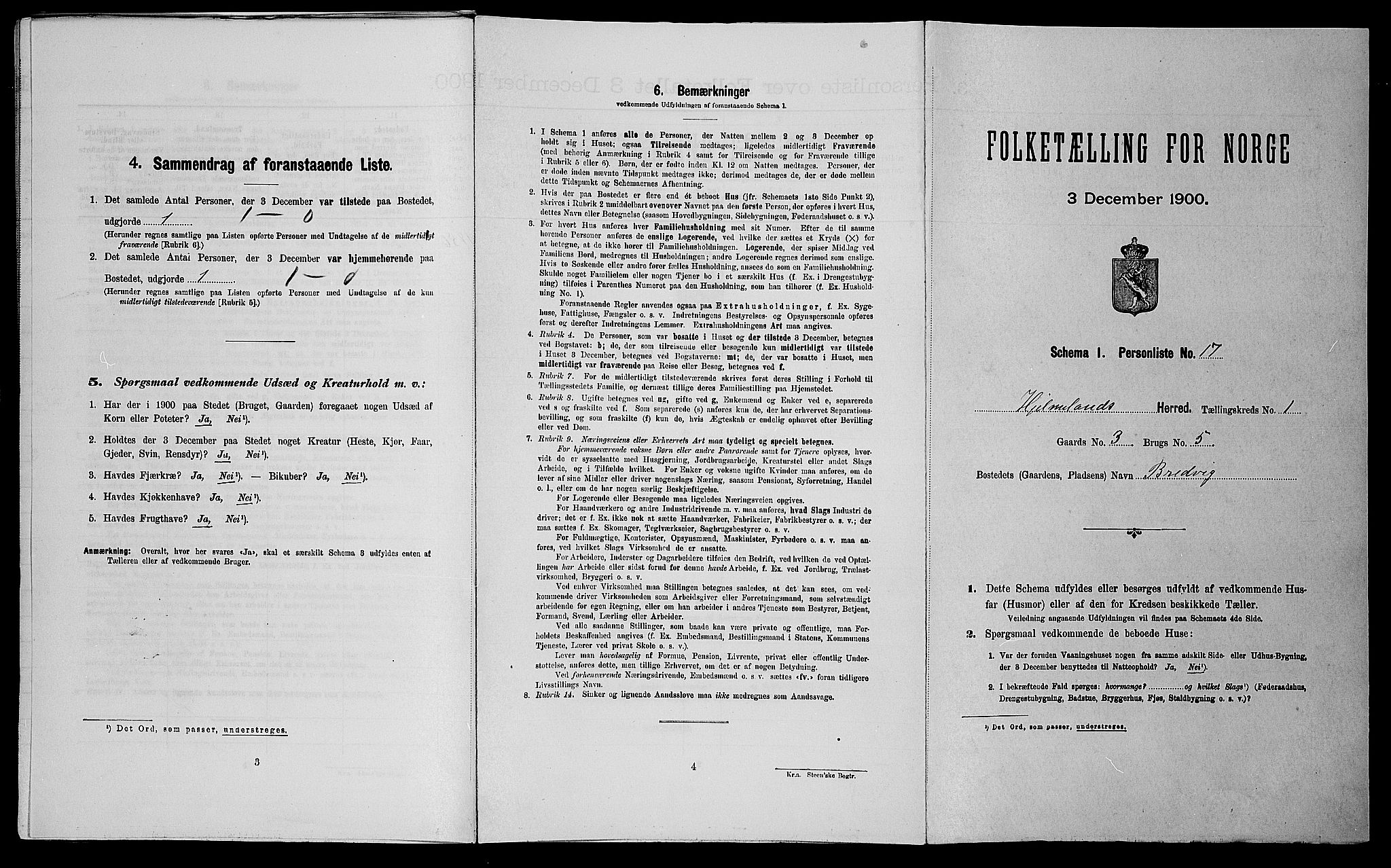 SAST, Folketelling 1900 for 1133 Hjelmeland herred, 1900, s. 116