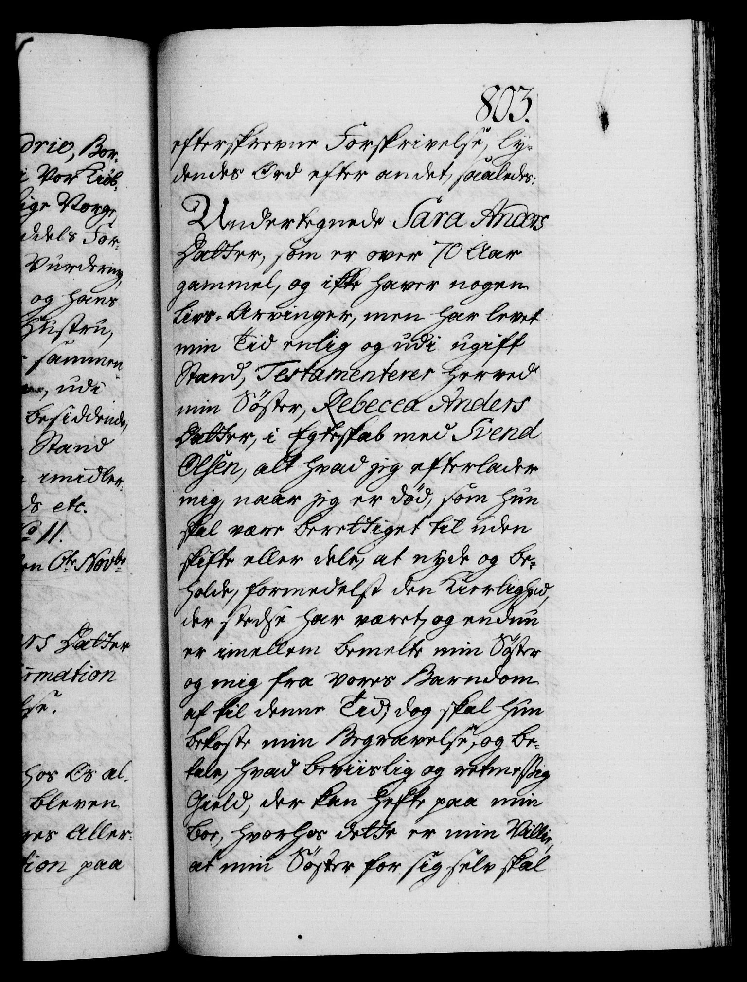 Danske Kanselli 1572-1799, RA/EA-3023/F/Fc/Fca/Fcaa/L0039: Norske registre, 1755-1756, s. 803a