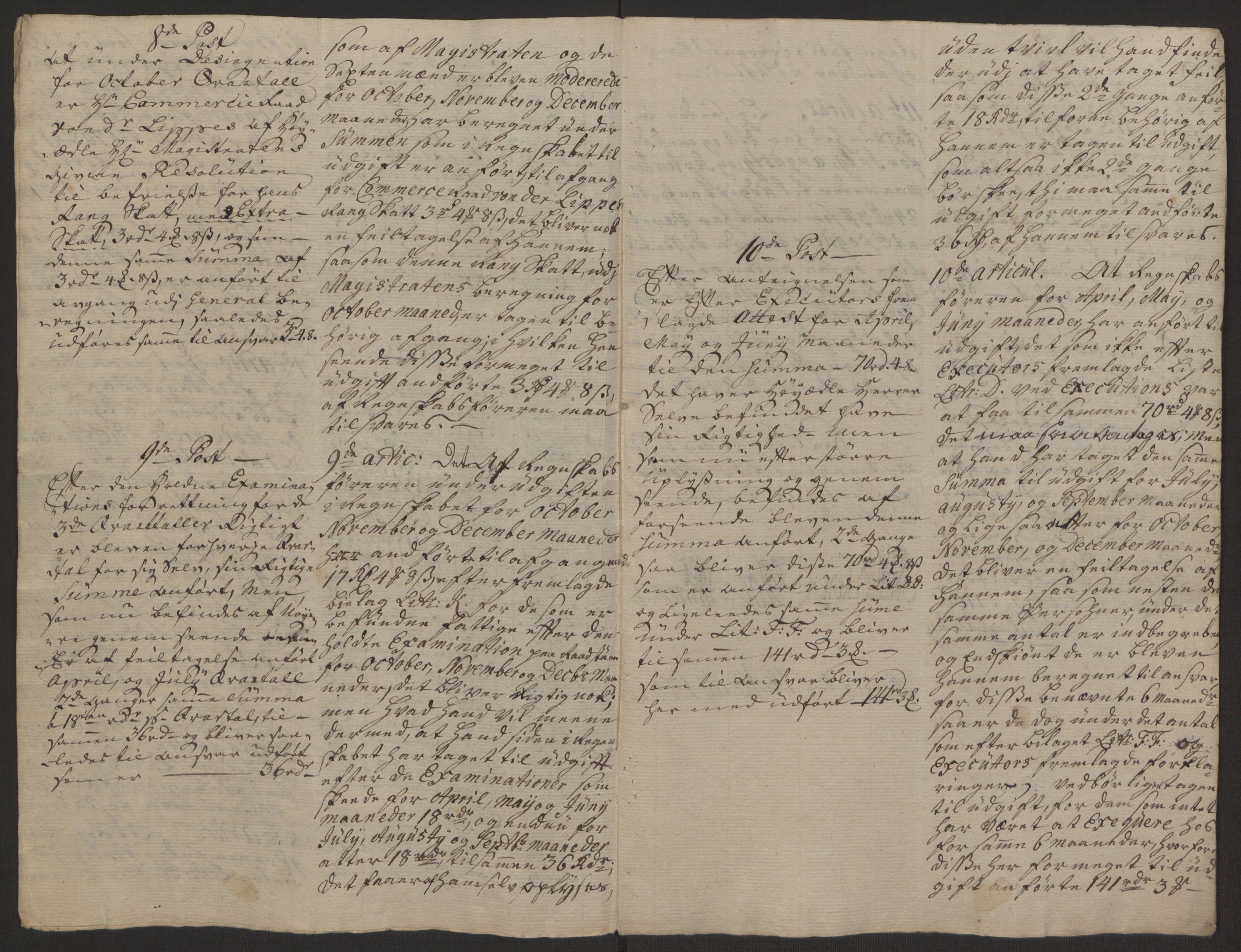 Rentekammeret inntil 1814, Reviderte regnskaper, Byregnskaper, RA/EA-4066/R/Rp/L0367/0001: [P21] Kontribusjonsregnskap / Ekstraskatt, 1764, s. 235