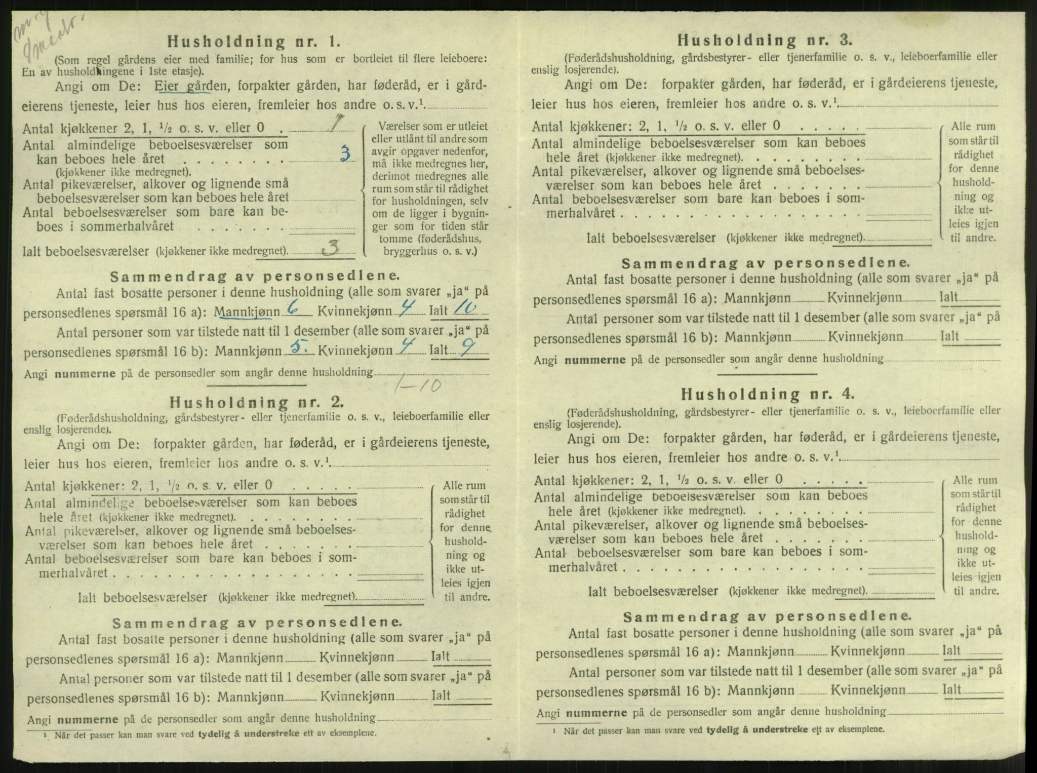 SAT, Folketelling 1920 for 1750 Vikna herred, 1920, s. 1142