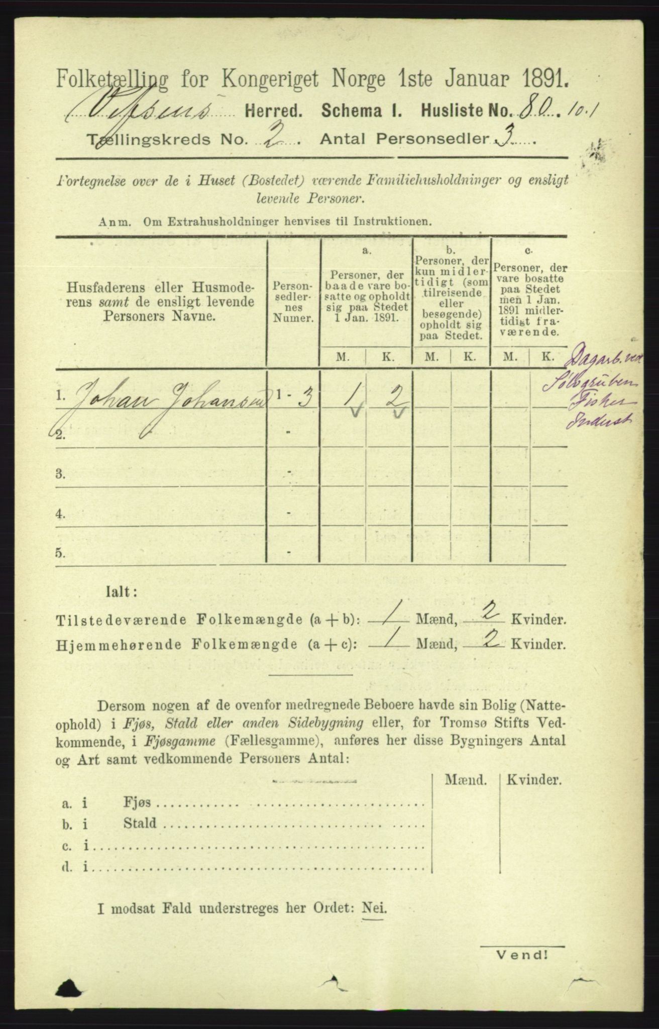 RA, Folketelling 1891 for 1824 Vefsn herred, 1891, s. 616