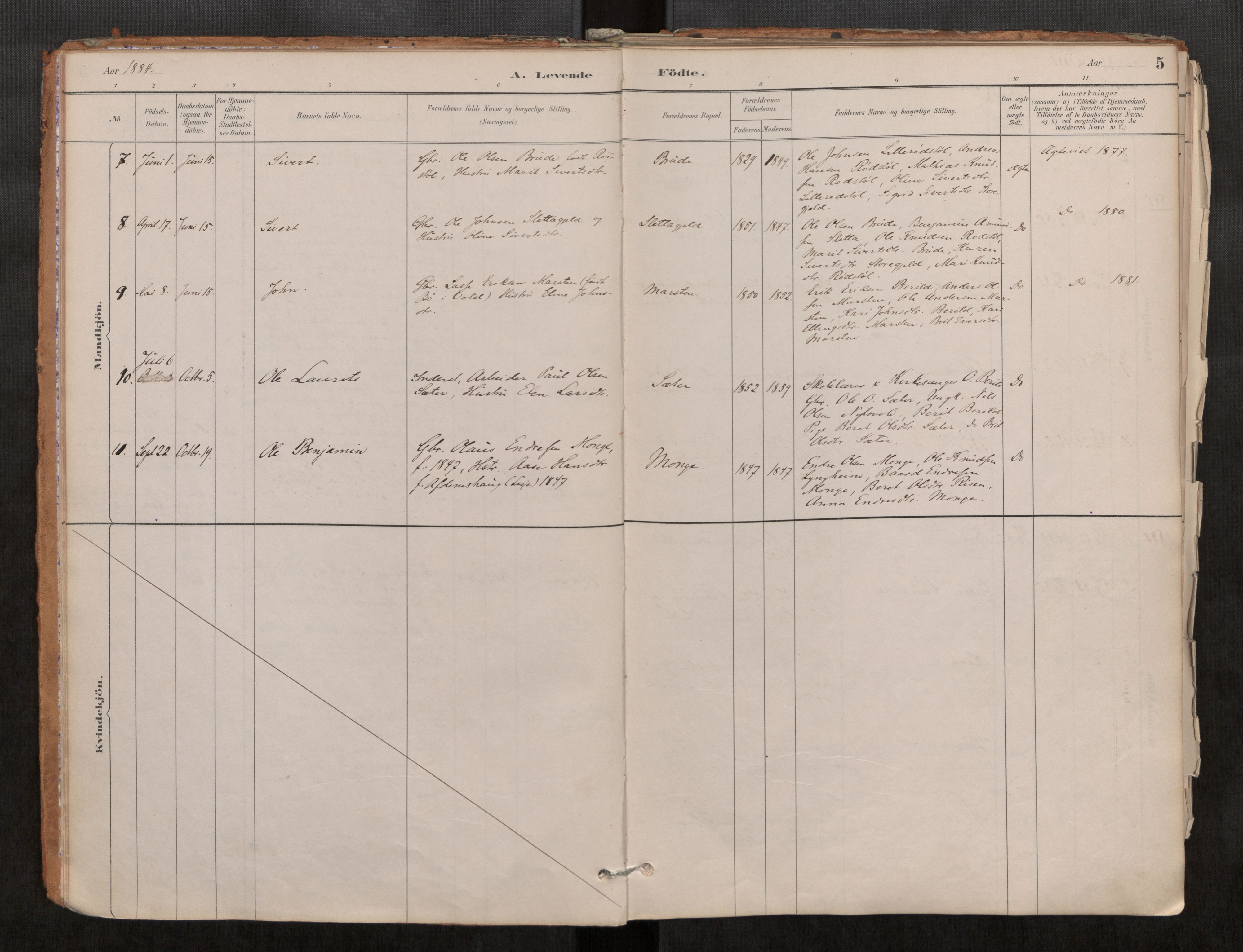 Ministerialprotokoller, klokkerbøker og fødselsregistre - Møre og Romsdal, AV/SAT-A-1454/546/L0599: Ministerialbok nr. 546A03, 1882-1920, s. 5