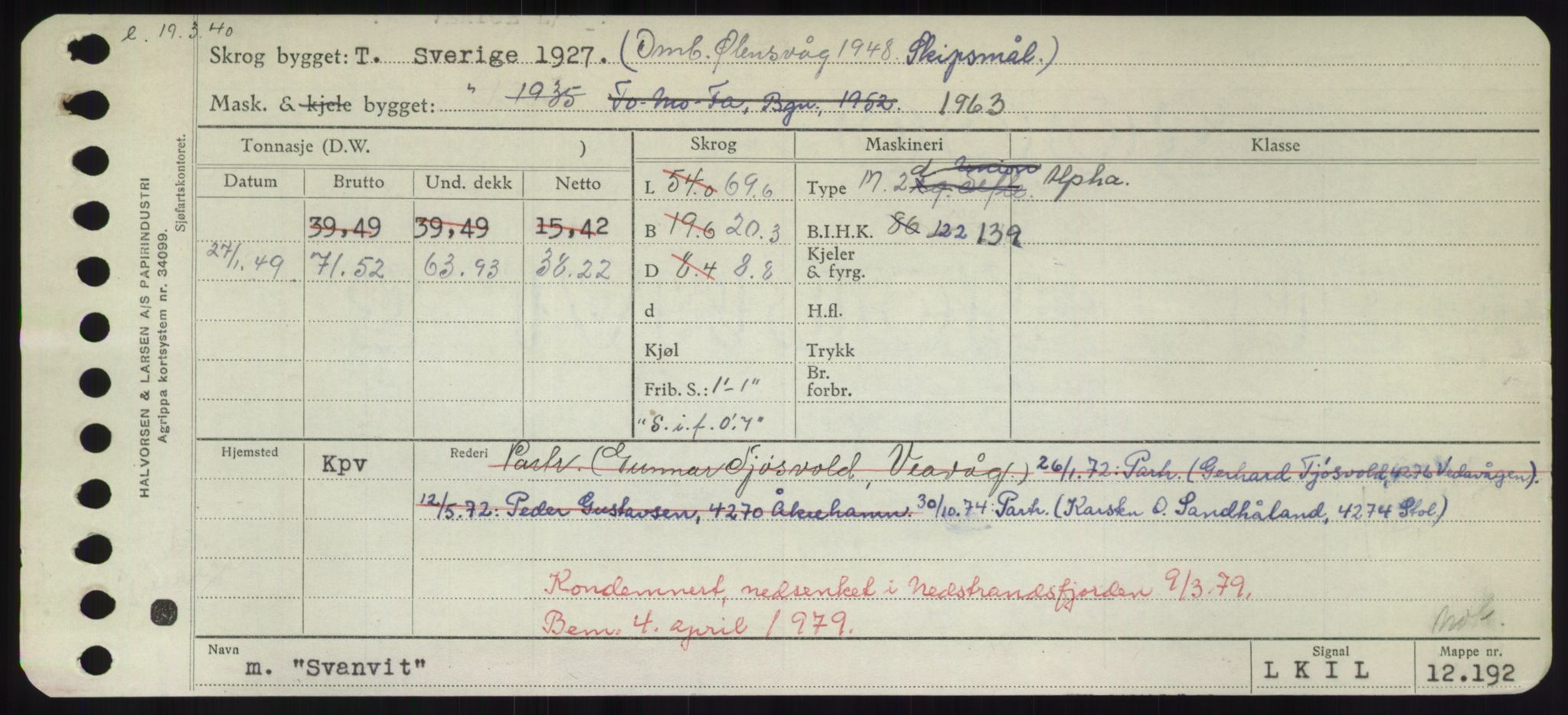 Sjøfartsdirektoratet med forløpere, Skipsmålingen, RA/S-1627/H/Hd/L0037: Fartøy, Su-Så, s. 285