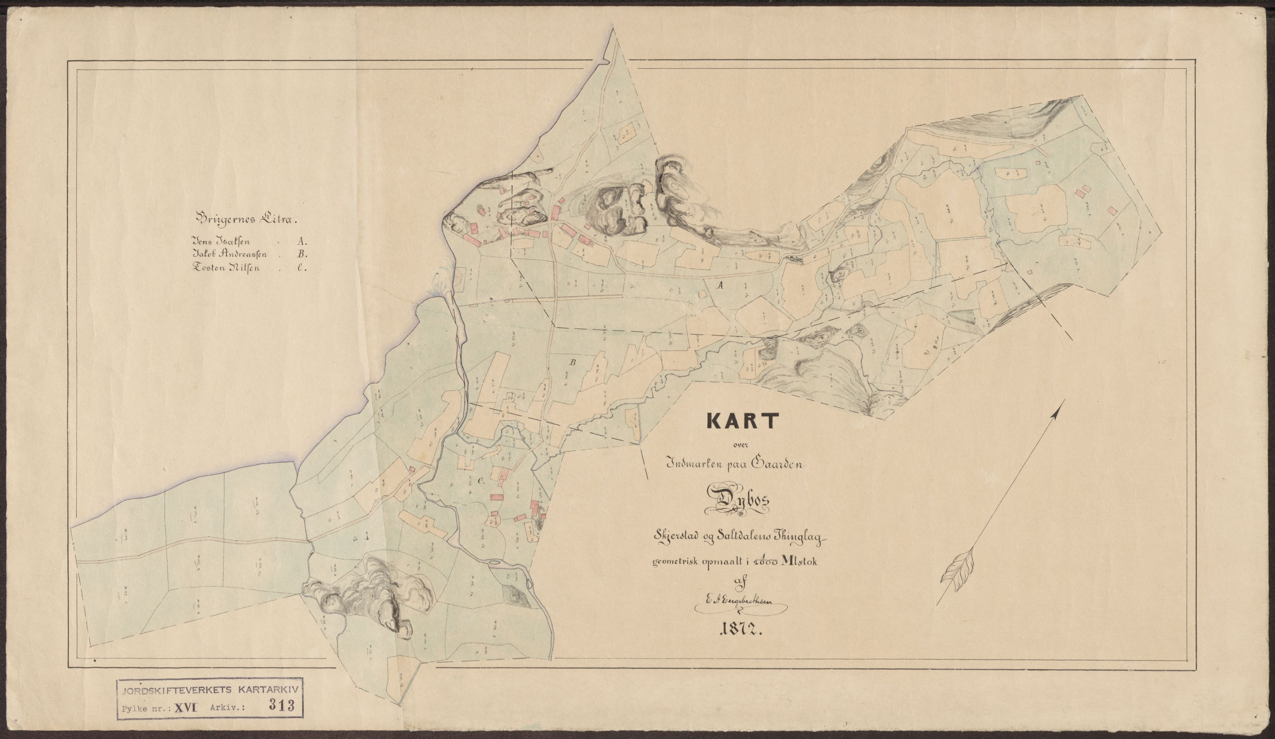 Jordskifteverkets kartarkiv, RA/S-3929/T, 1859-1988, s. 416