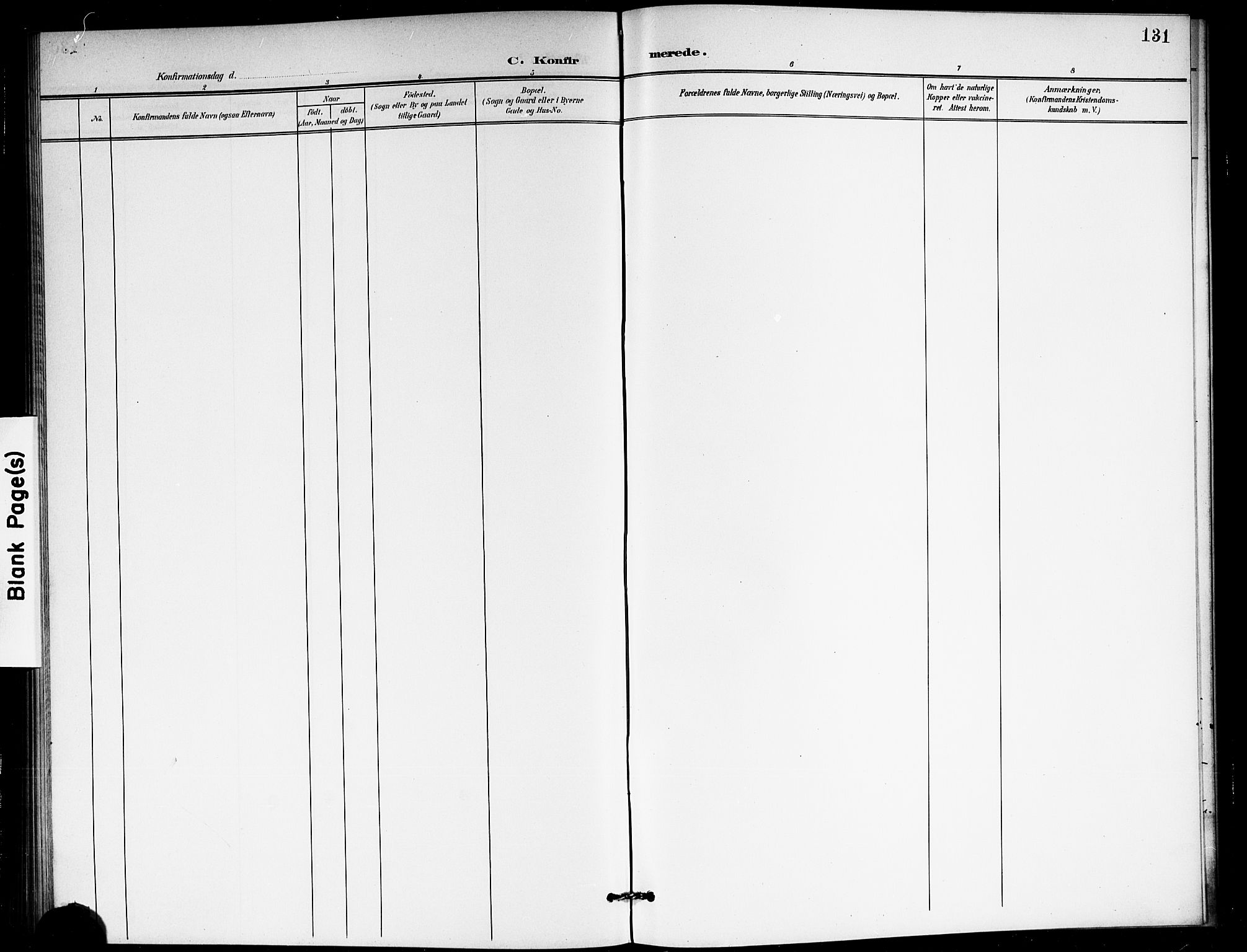 Ås prestekontor Kirkebøker, AV/SAO-A-10894/G/Ga/L0004: Klokkerbok nr. I 4, 1901-1915, s. 131