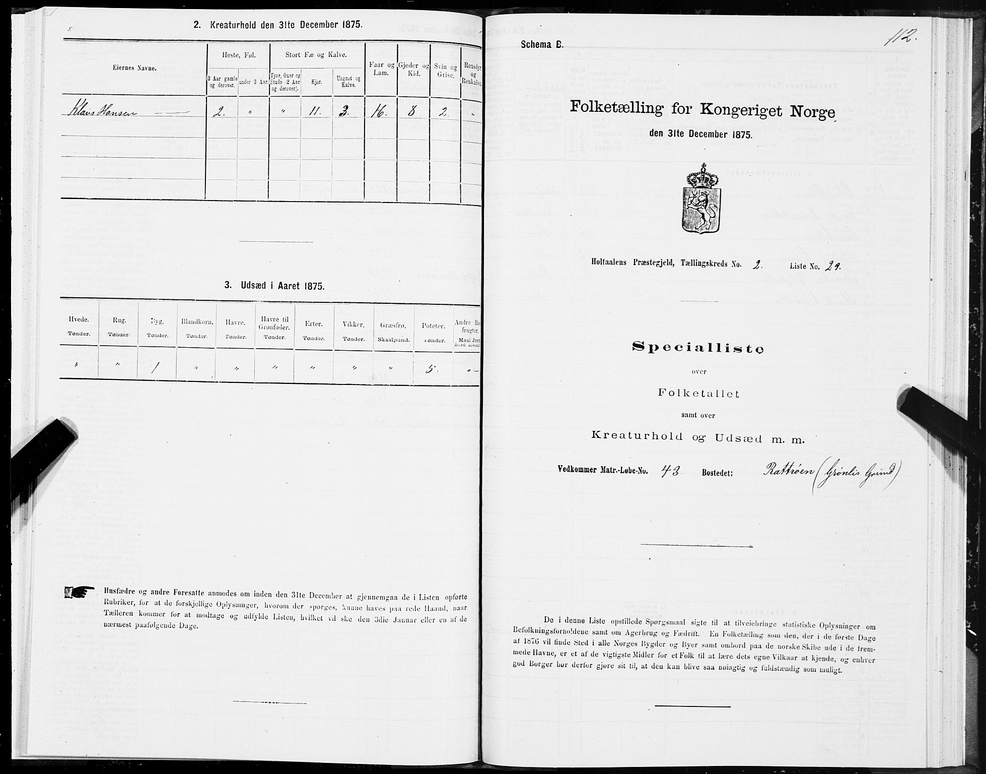 SAT, Folketelling 1875 for 1645P Haltdalen prestegjeld, 1875, s. 4112