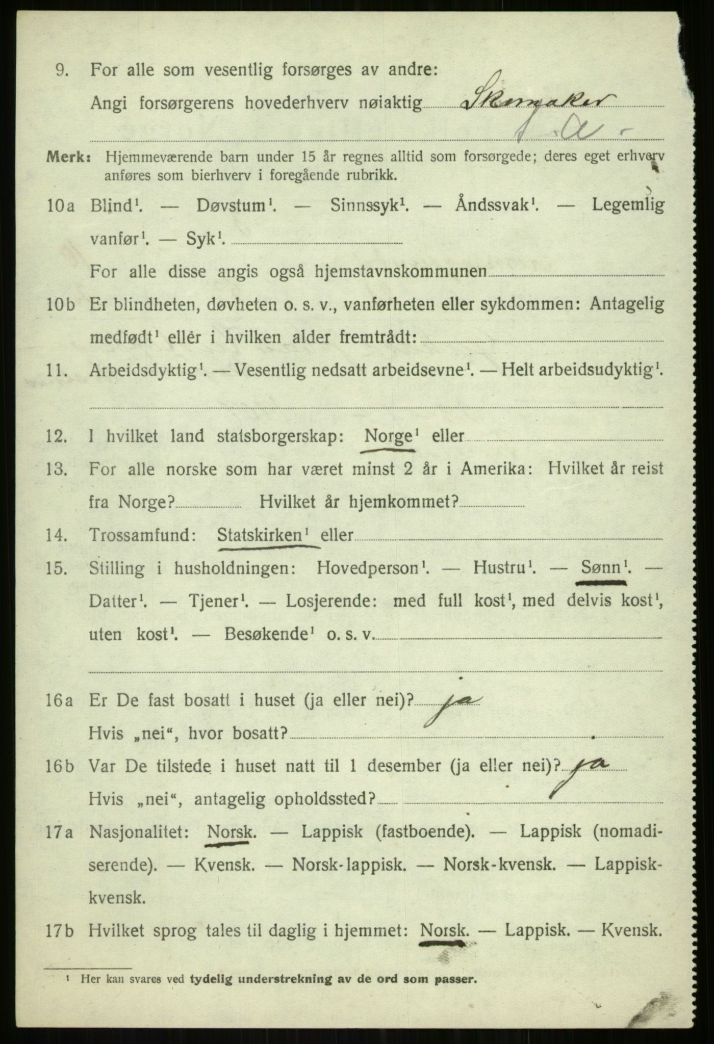 SATØ, Folketelling 1920 for 1934 Tromsøysund herred, 1920, s. 7215