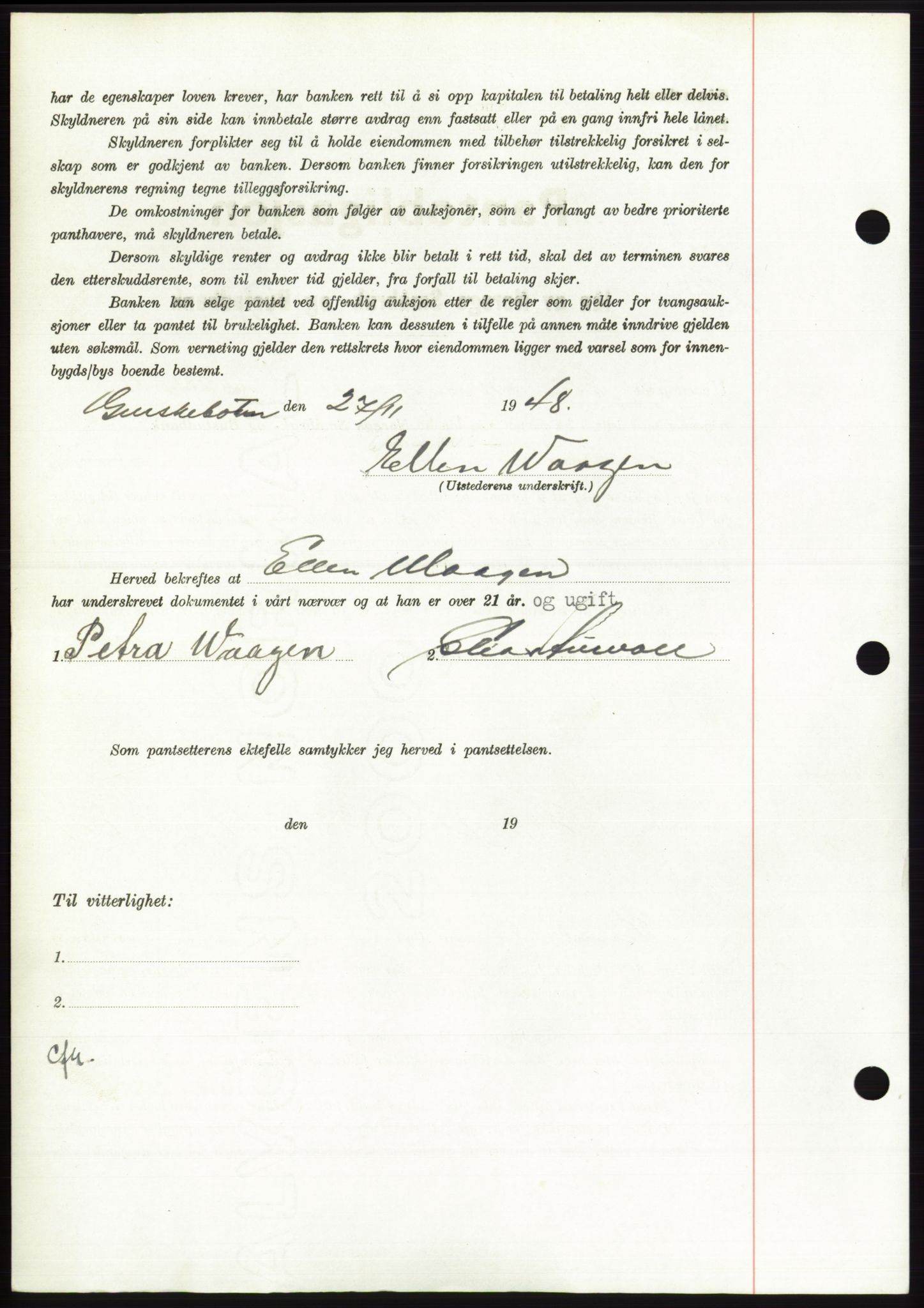 Søre Sunnmøre sorenskriveri, AV/SAT-A-4122/1/2/2C/L0116: Pantebok nr. 4B, 1948-1949, Dagboknr: 1760/1948