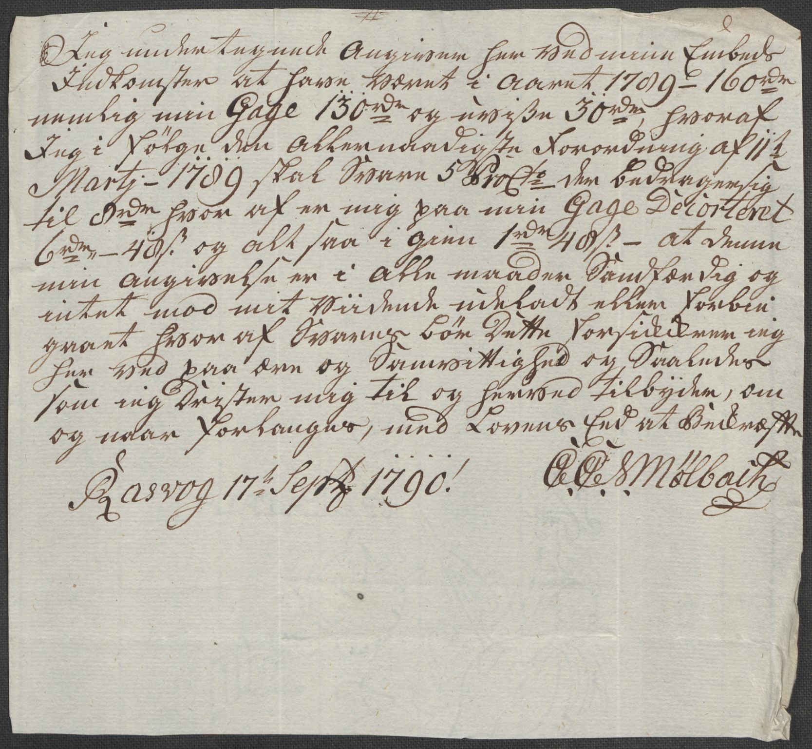 Rentekammeret inntil 1814, Reviderte regnskaper, Mindre regnskaper, AV/RA-EA-4068/Rf/Rfe/L0021: Larvik grevskap, Lista fogderi, 1789, s. 232