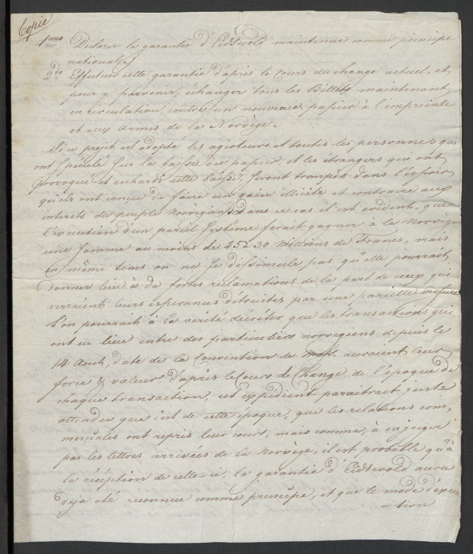 Christie, Wilhelm Frimann Koren, AV/RA-PA-0014/F/L0005: Christies dokumenter fra Stortinget, 1815-1816, s. 329