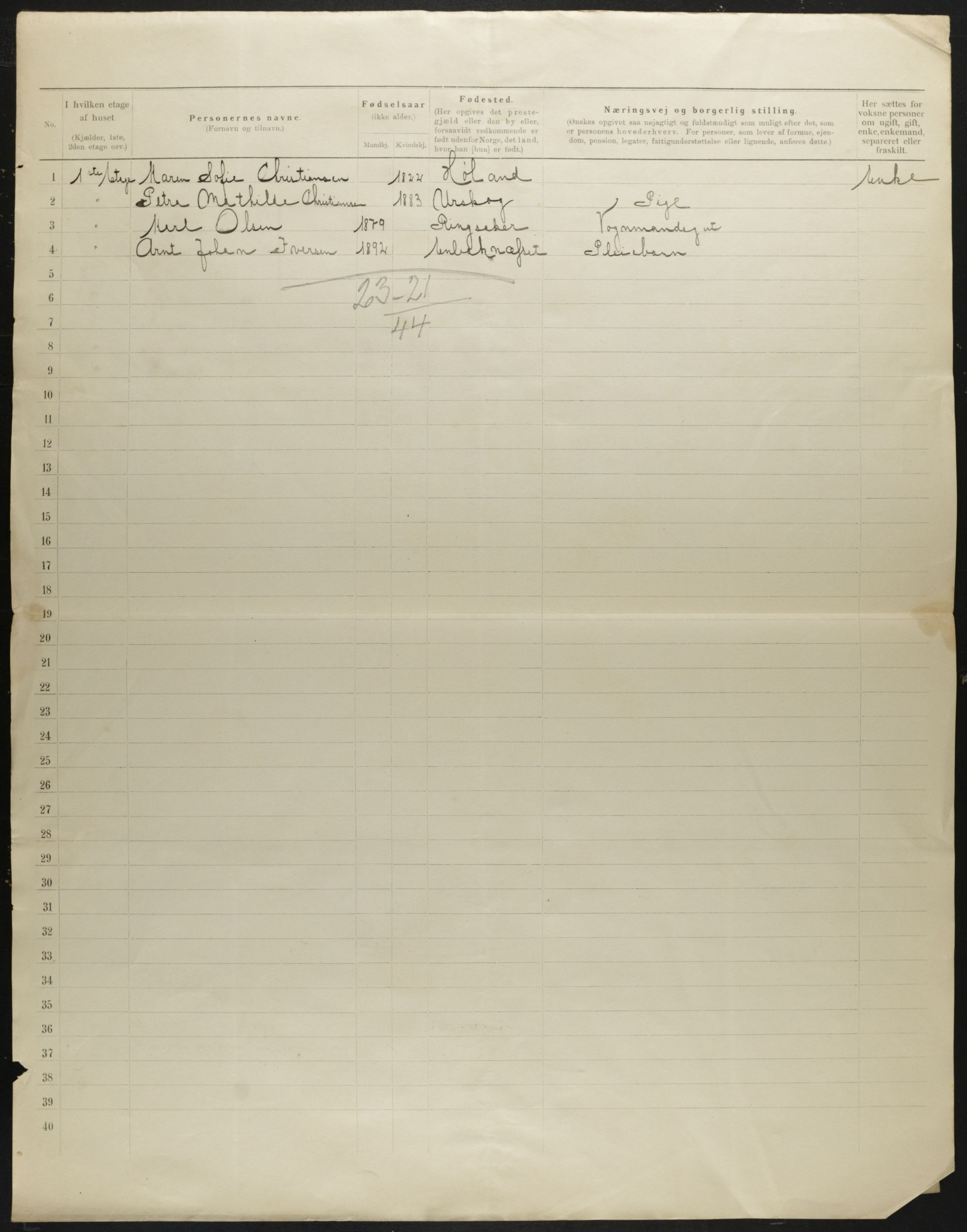 OBA, Kommunal folketelling 31.12.1901 for Kristiania kjøpstad, 1901, s. 272