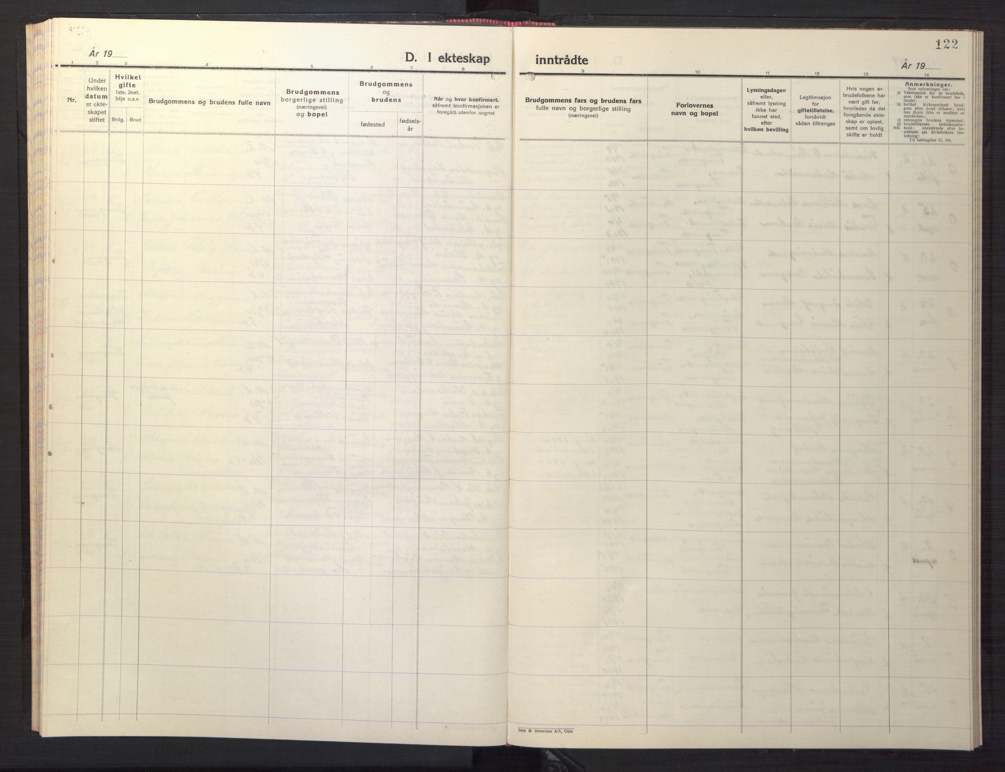 Ministerialprotokoller, klokkerbøker og fødselsregistre - Møre og Romsdal, AV/SAT-A-1454/586/L0996: Klokkerbok nr. 586C07, 1944-1949, s. 122