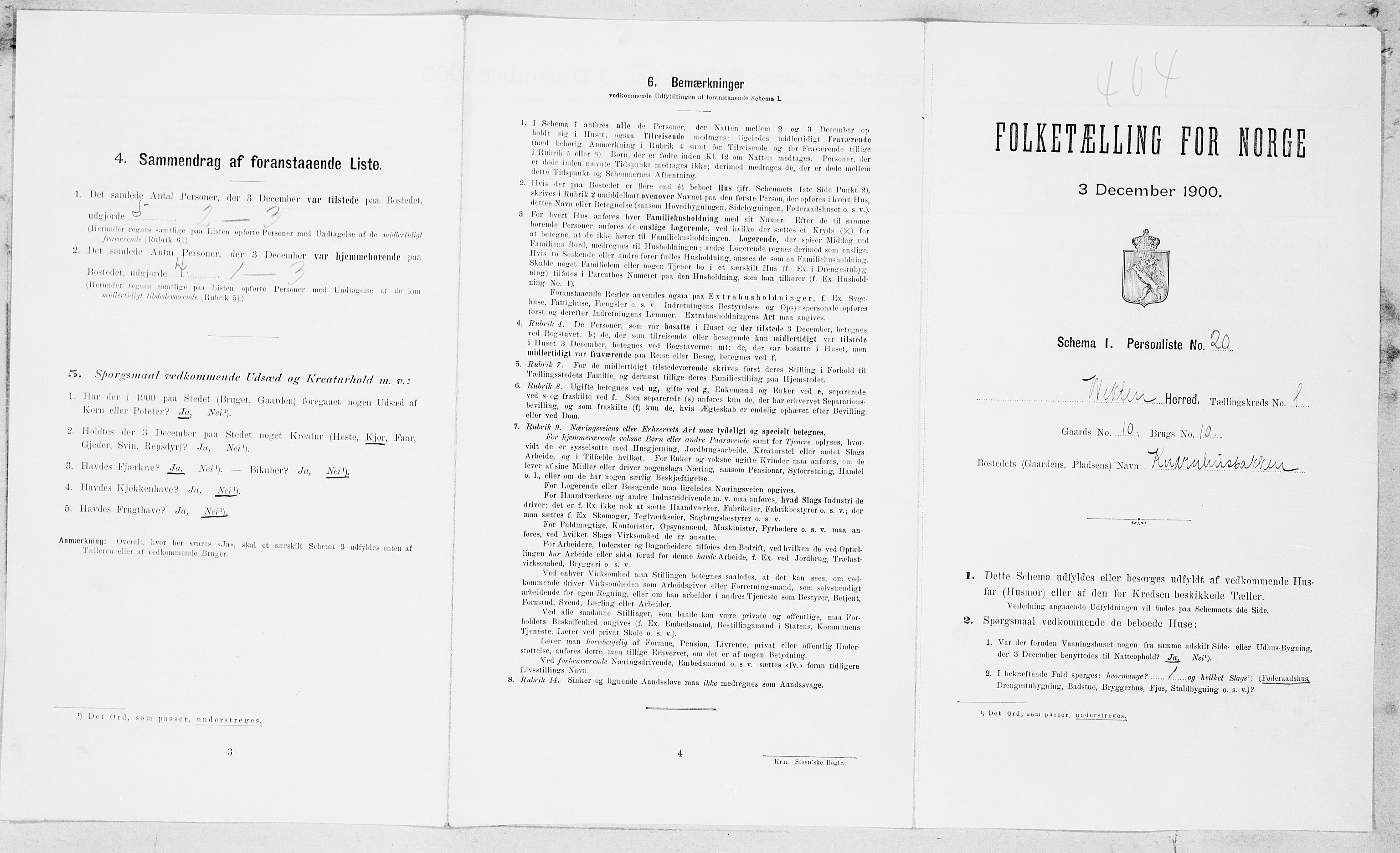 SAT, Folketelling 1900 for 1750 Vikna herred, 1900, s. 60