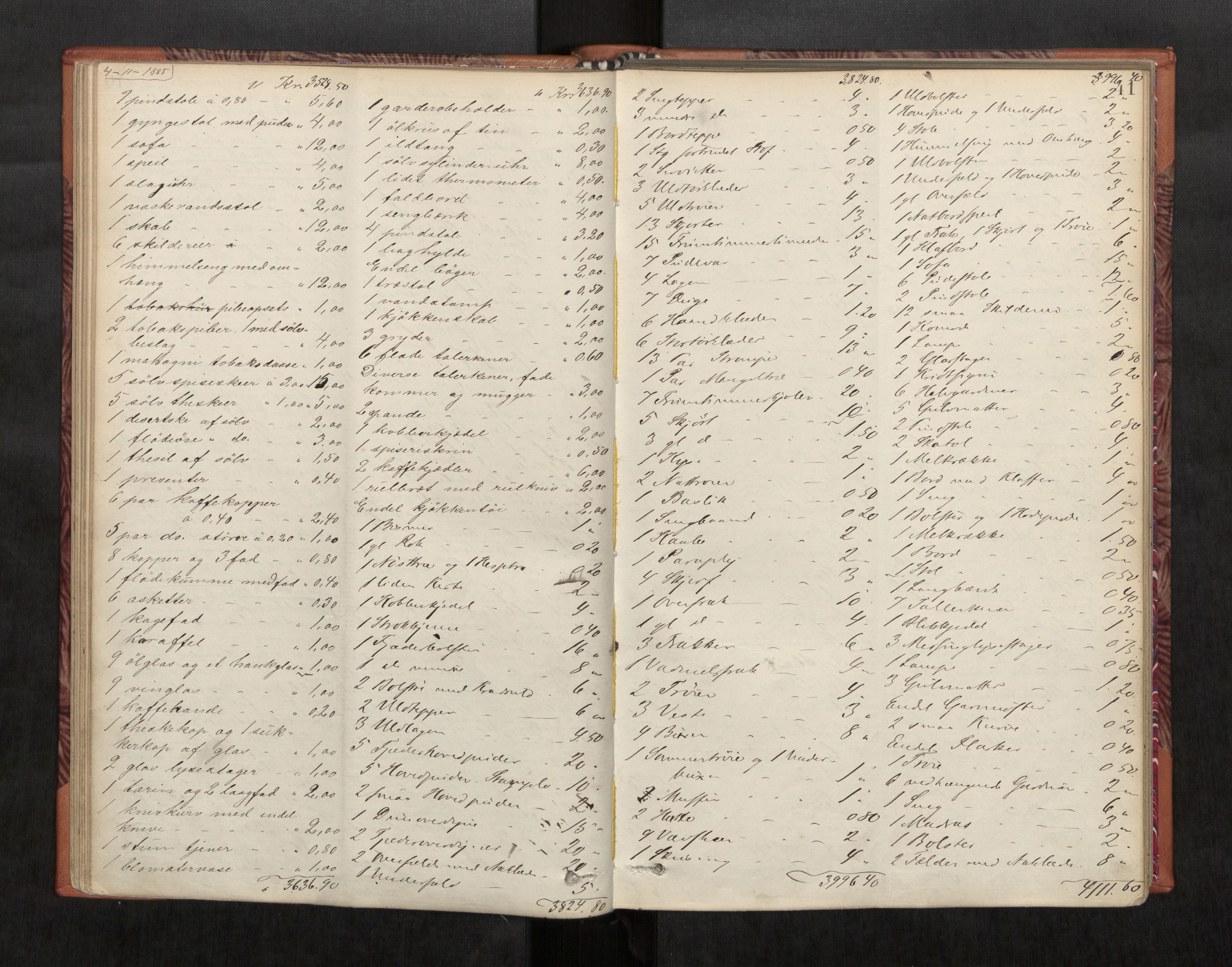 Strinda og Selbu sorenskriveri, AV/SAT-A-0015/3/3C/L0004: Skifteregistreringsprot., 1881-1906, s. 41