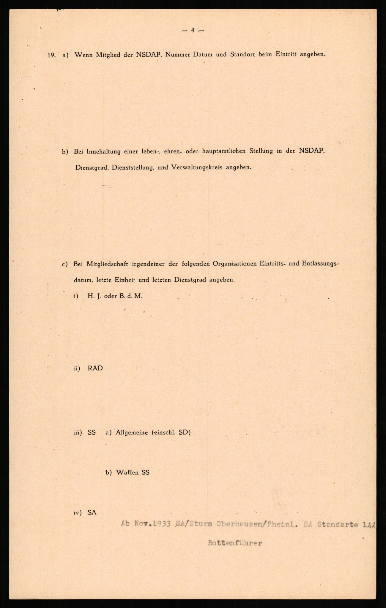 Forsvaret, Forsvarets overkommando II, AV/RA-RAFA-3915/D/Db/L0024: CI Questionaires. Tyske okkupasjonsstyrker i Norge. Tyskere., 1945-1946, s. 141