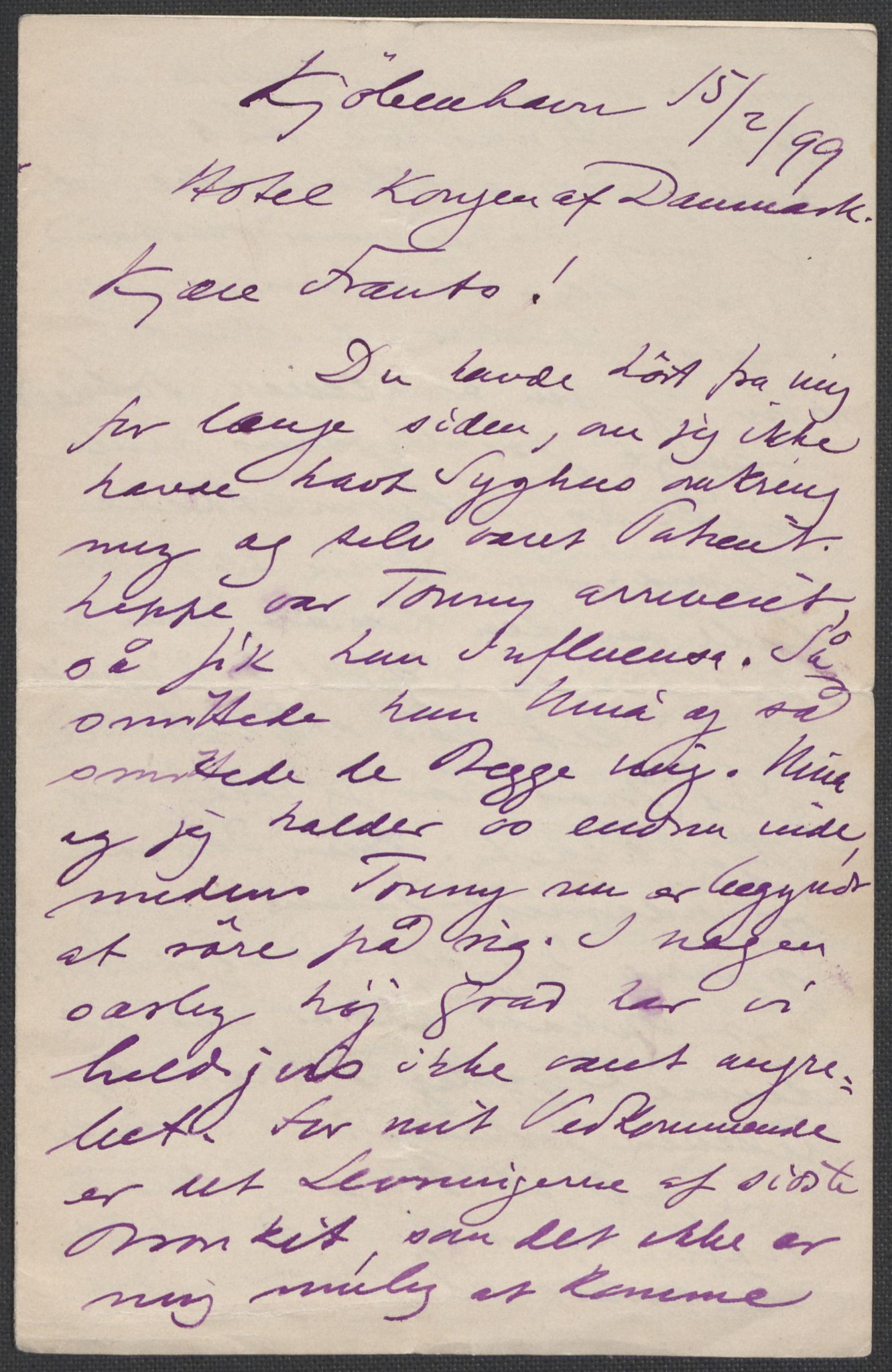 Beyer, Frants, RA/PA-0132/F/L0001: Brev fra Edvard Grieg til Frantz Beyer og "En del optegnelser som kan tjene til kommentar til brevene" av Marie Beyer, 1872-1907, s. 544