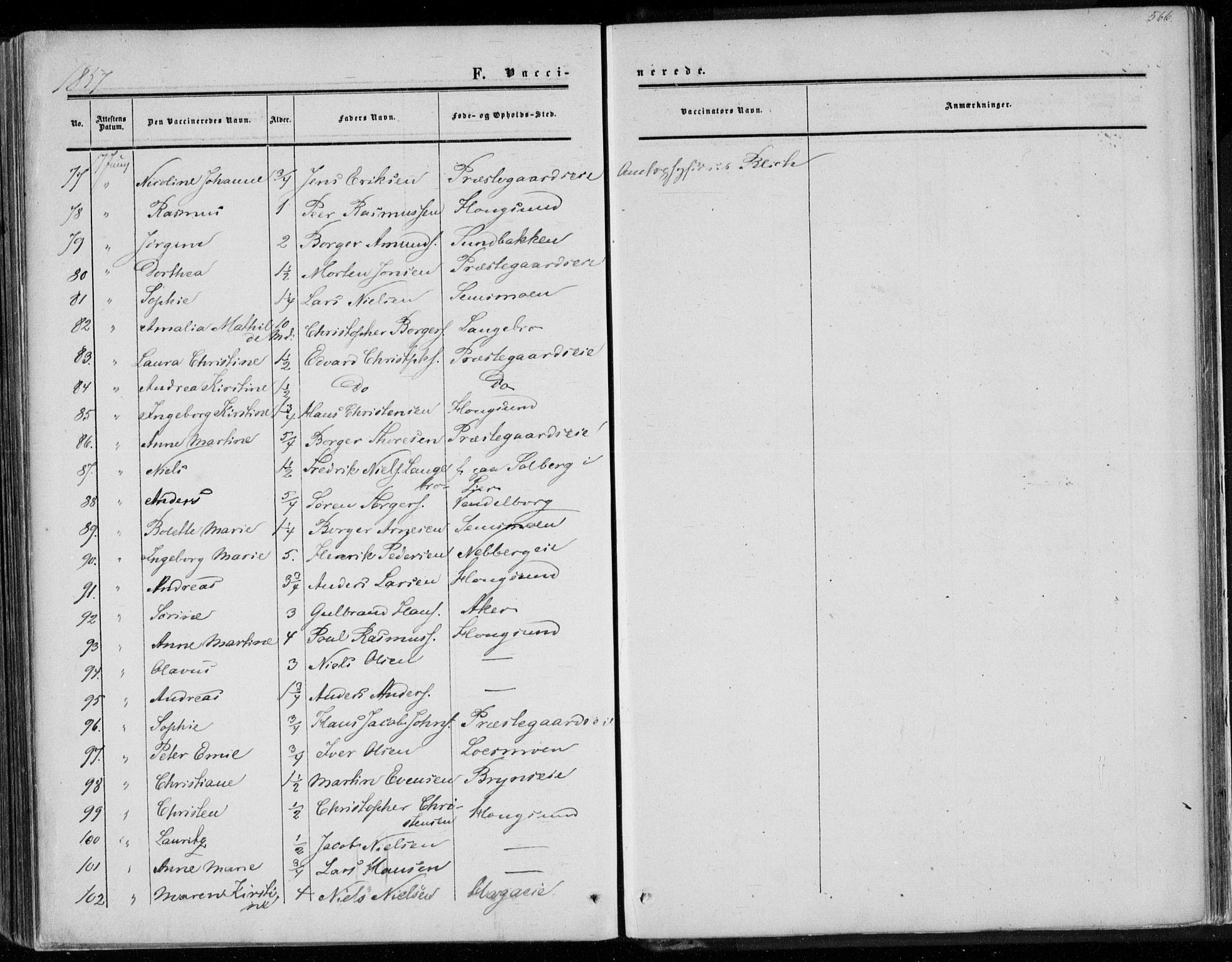 Eiker kirkebøker, AV/SAKO-A-4/F/Fa/L0015b: Ministerialbok nr. I 15B, 1854-1860, s. 566