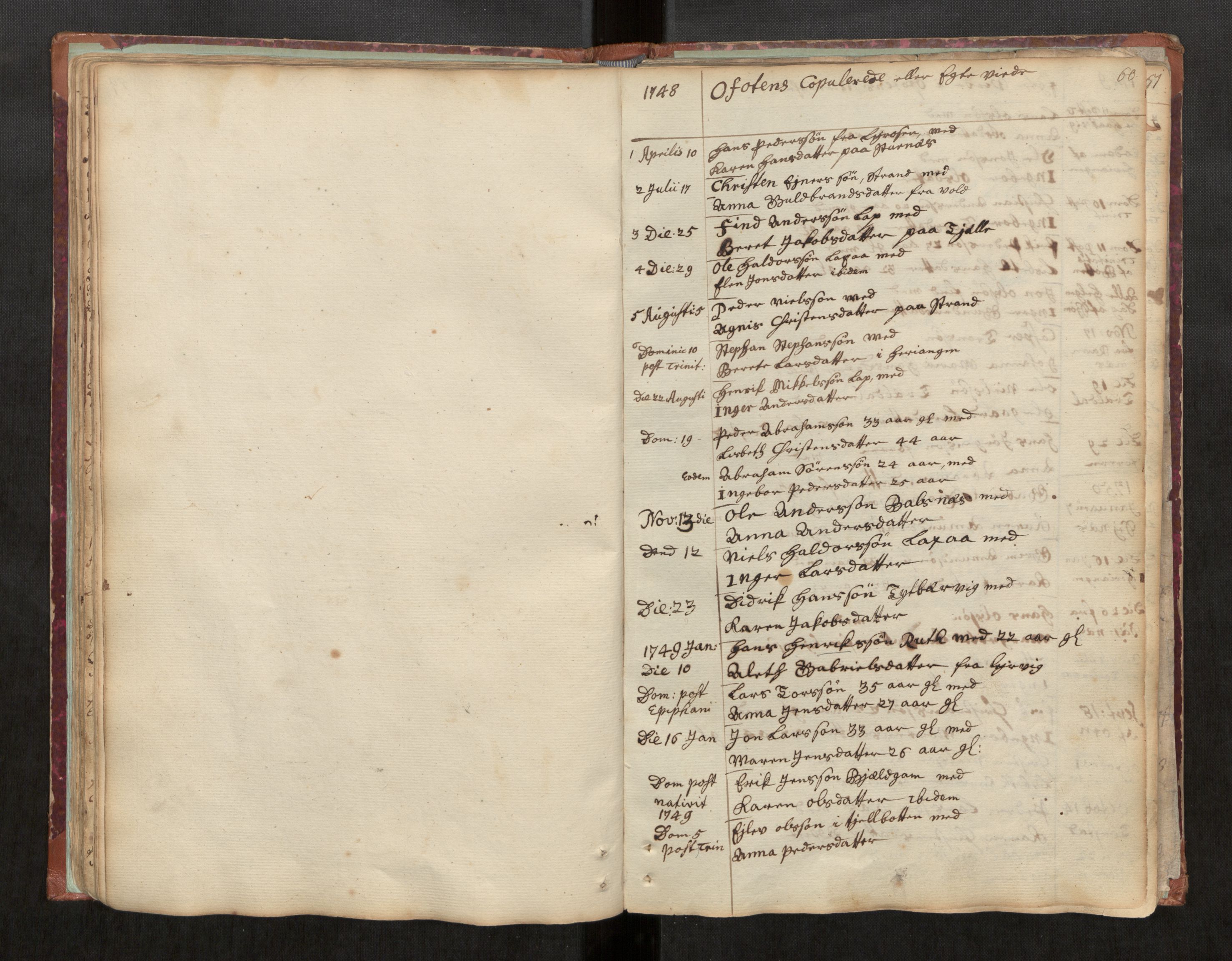 Ministerialprotokoller, klokkerbøker og fødselsregistre - Nordland, AV/SAT-A-1459/863/L0891: Ministerialbok nr. 863A03, 1748-1764, s. 60