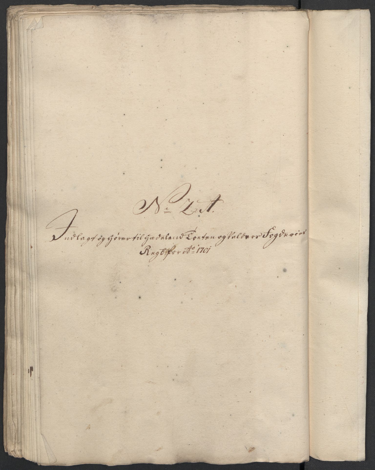 Rentekammeret inntil 1814, Reviderte regnskaper, Fogderegnskap, RA/EA-4092/R18/L1299: Fogderegnskap Hadeland, Toten og Valdres, 1701, s. 298