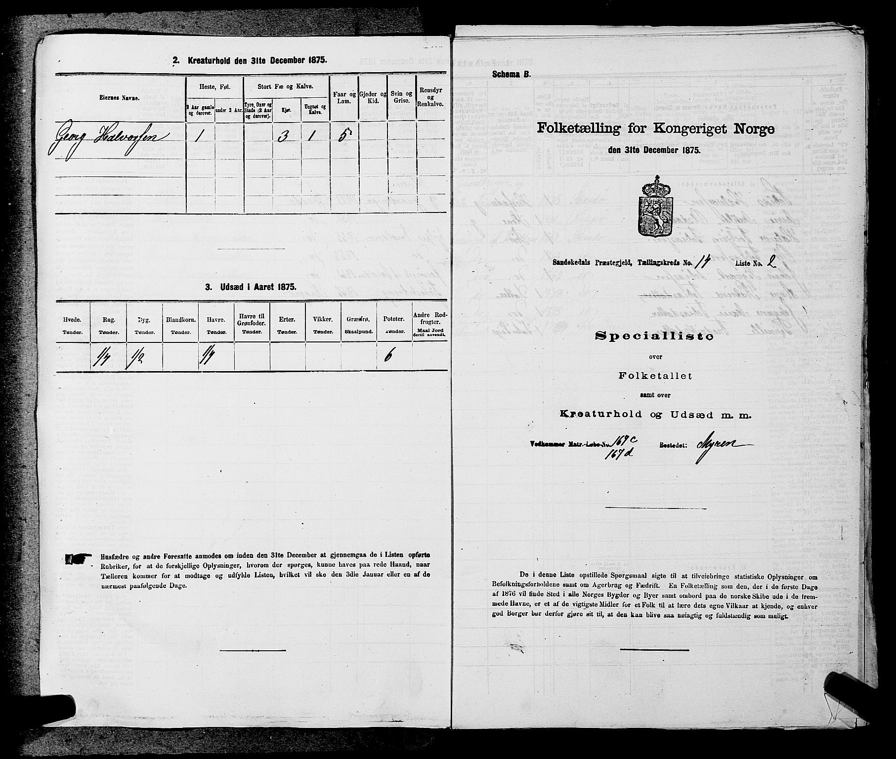 SAKO, Folketelling 1875 for 0816P Sannidal prestegjeld, 1875, s. 934