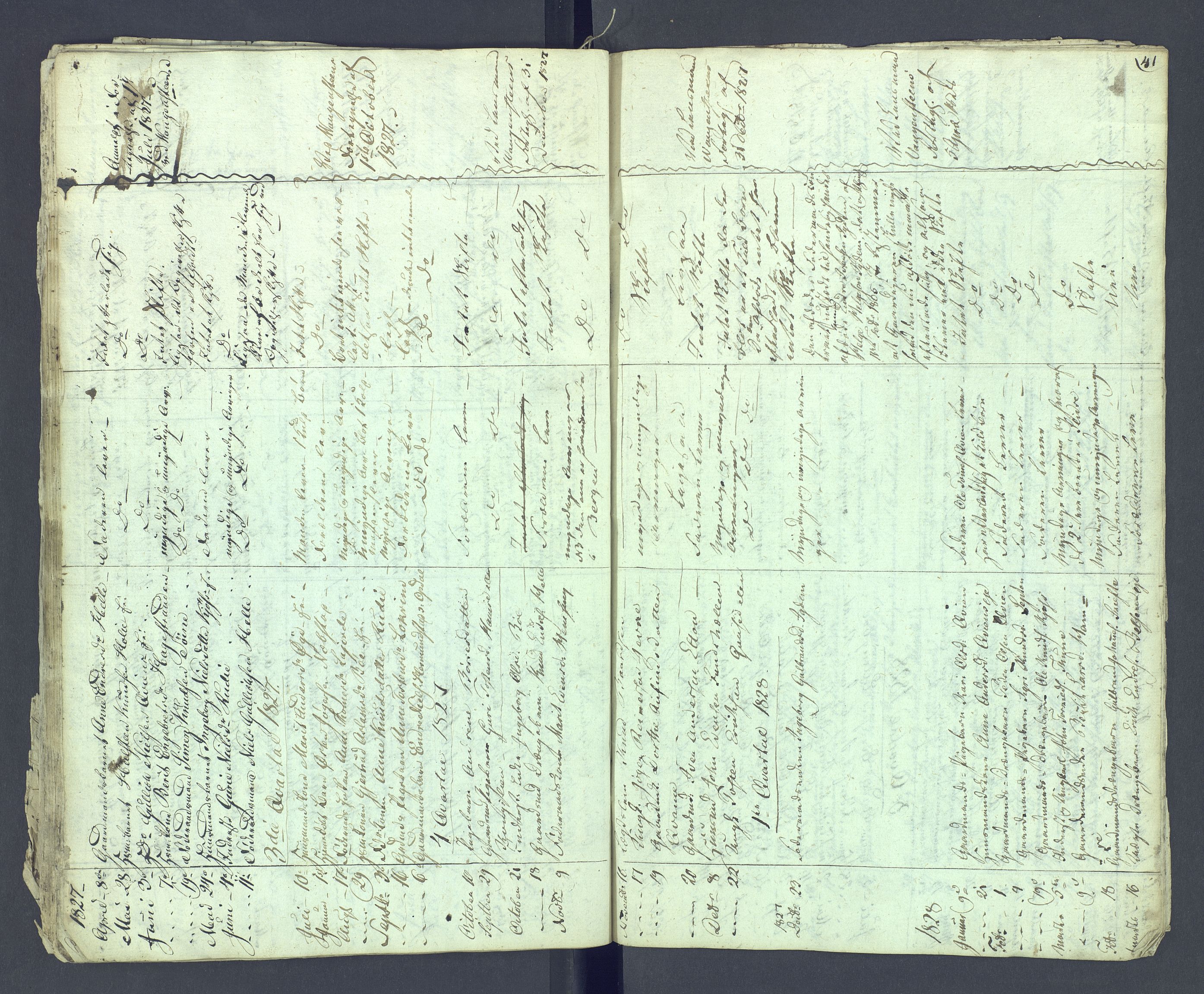Valdres sorenskriveri, AV/SAH-TING-016/J/Je/L0001/0002: Dødsfallsprotokoller / Dødsfallsprotokoll, 1822-1831