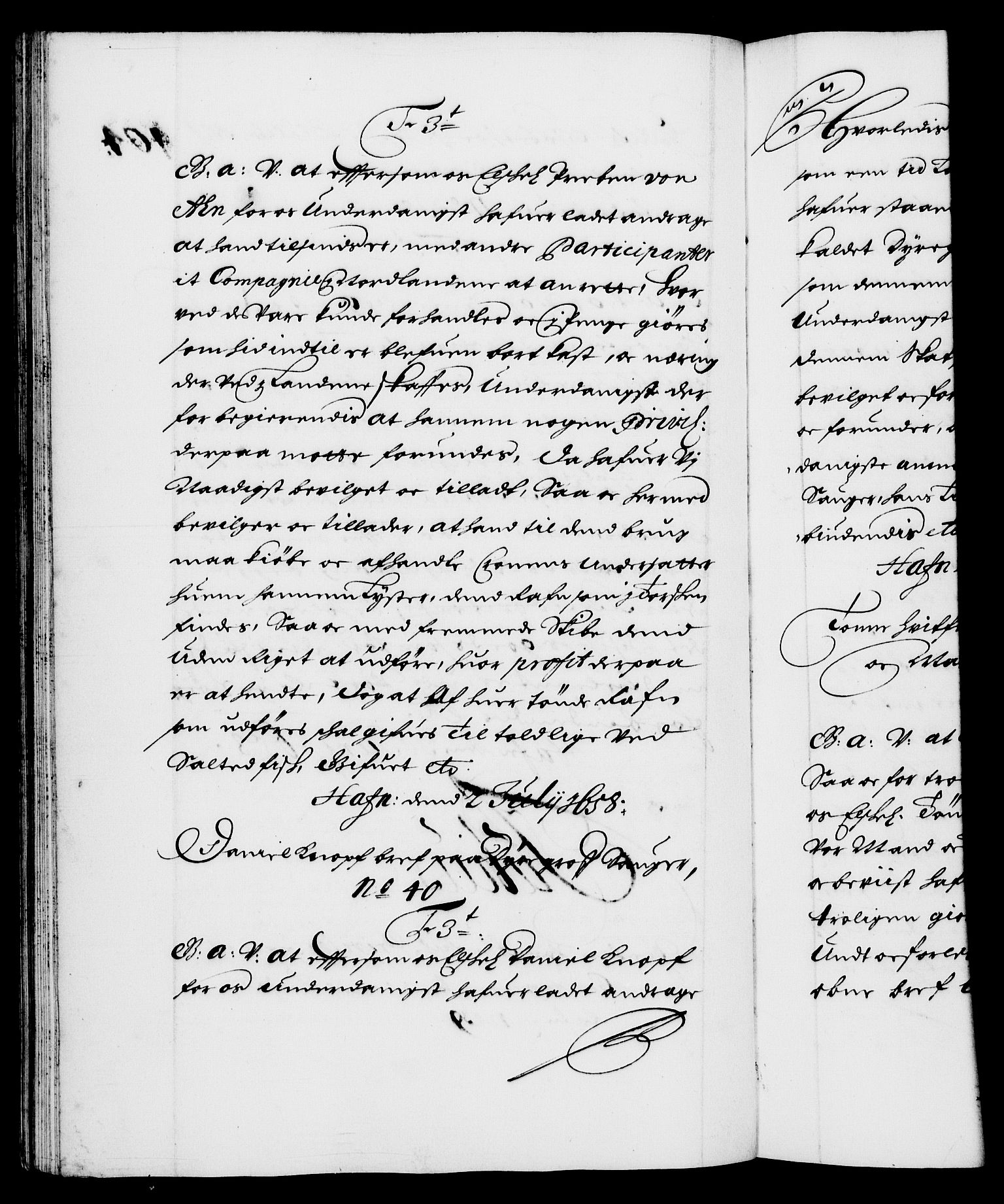 Danske Kanselli 1572-1799, RA/EA-3023/F/Fc/Fca/Fcaa/L0009: Norske registre (mikrofilm), 1657-1660, s. 104b