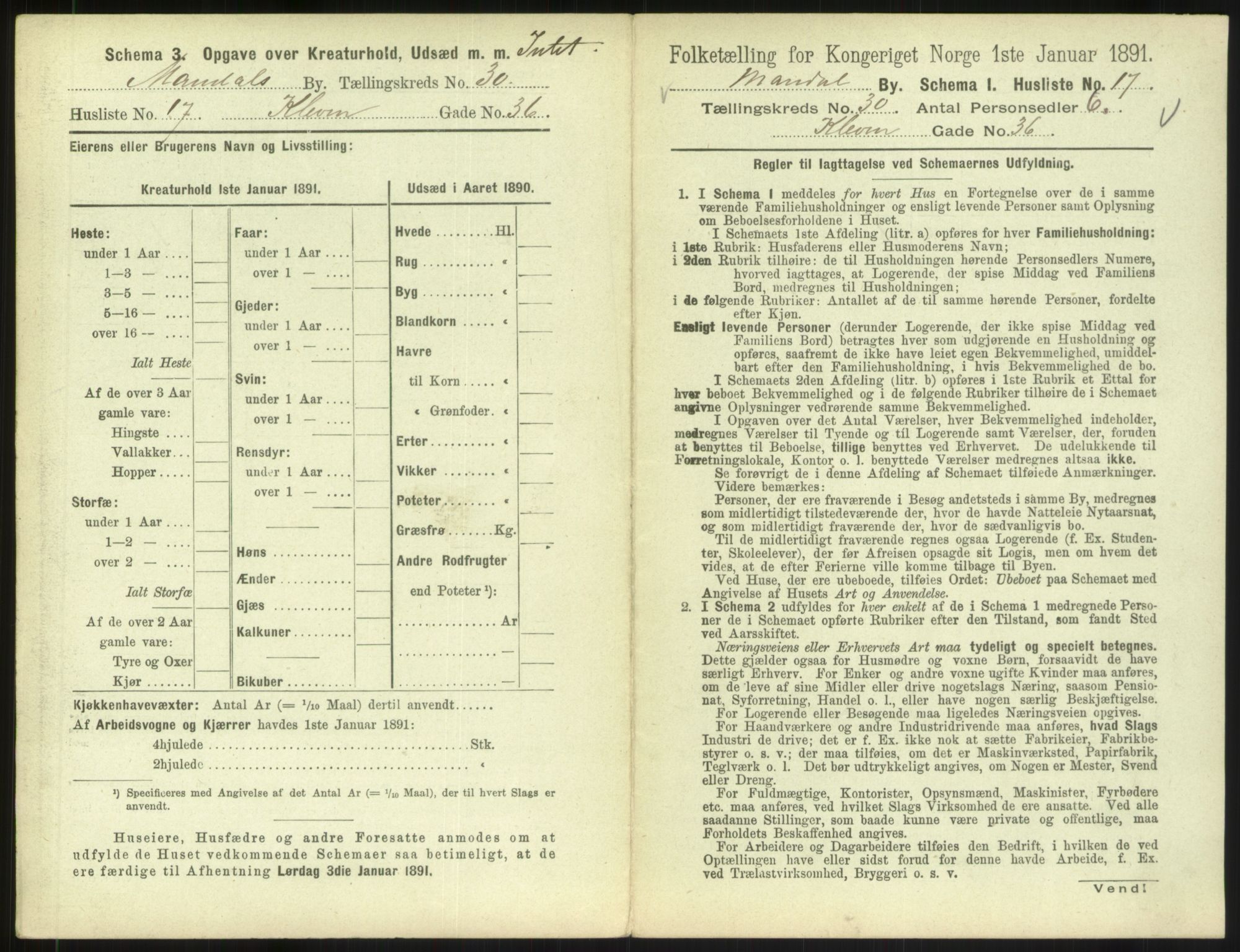 RA, Folketelling 1891 for 1002 Mandal ladested, 1891, s. 1379