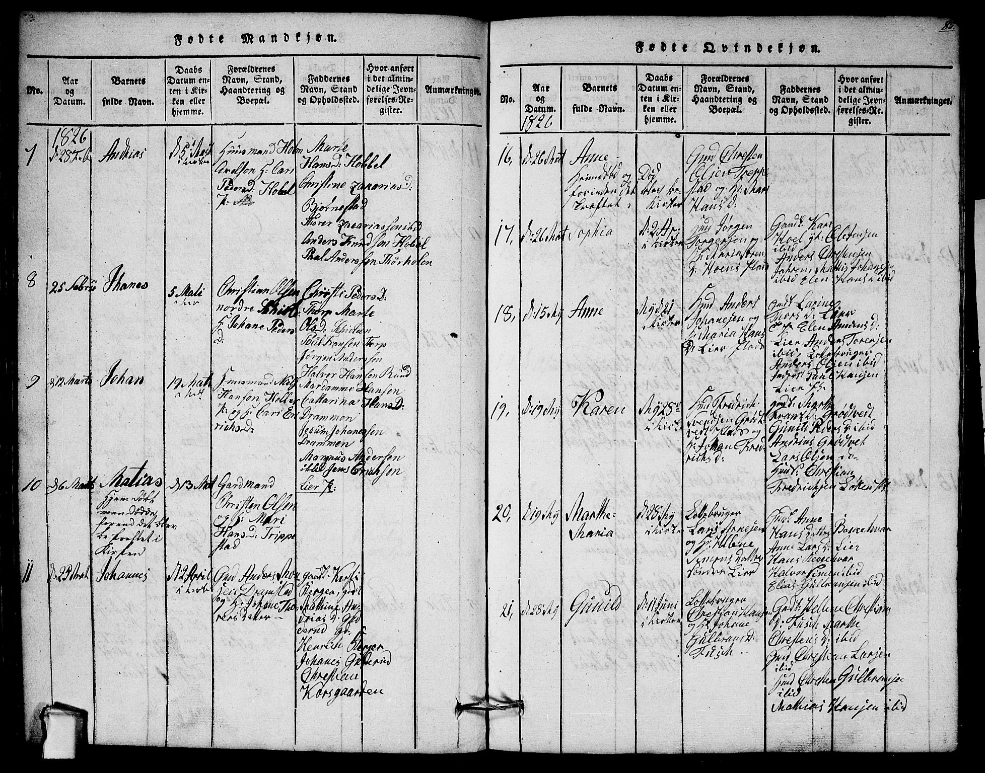 Askim prestekontor Kirkebøker, AV/SAO-A-10900/G/Ga/L0001: Klokkerbok nr. 1, 1817-1846, s. 84-85