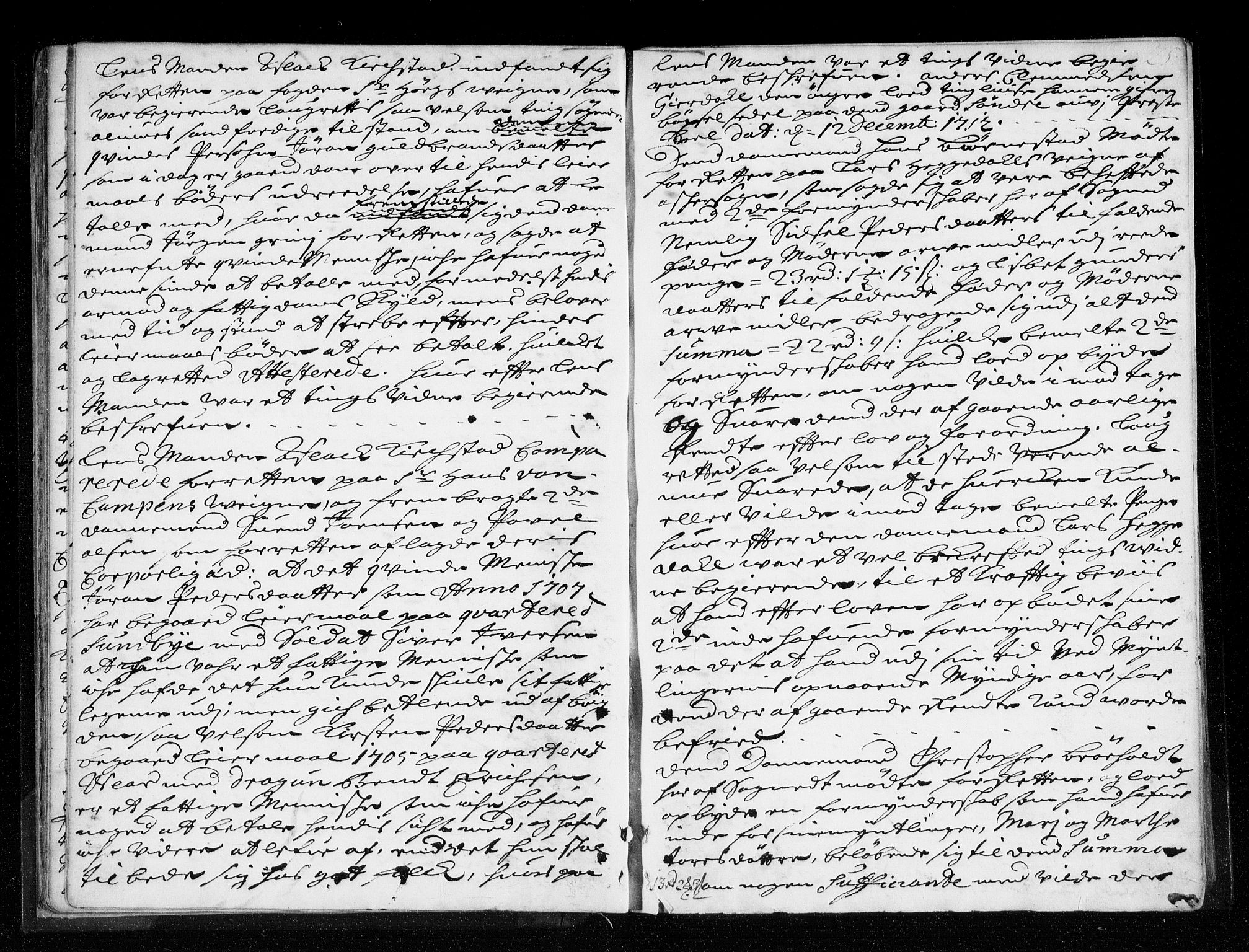 Lier, Røyken og Hurum sorenskriveri, AV/SAKO-A-89/F/Fa/L0043: Tingbok, 1712-1716, s. 25