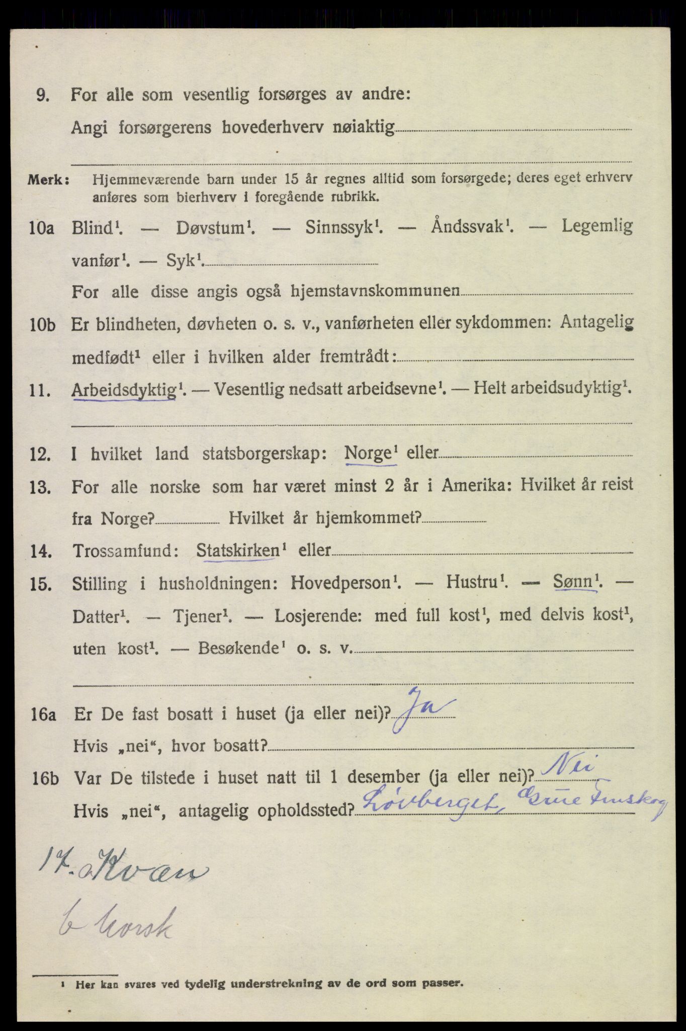 SAH, Folketelling 1920 for 0423 Grue herred, 1920, s. 14994