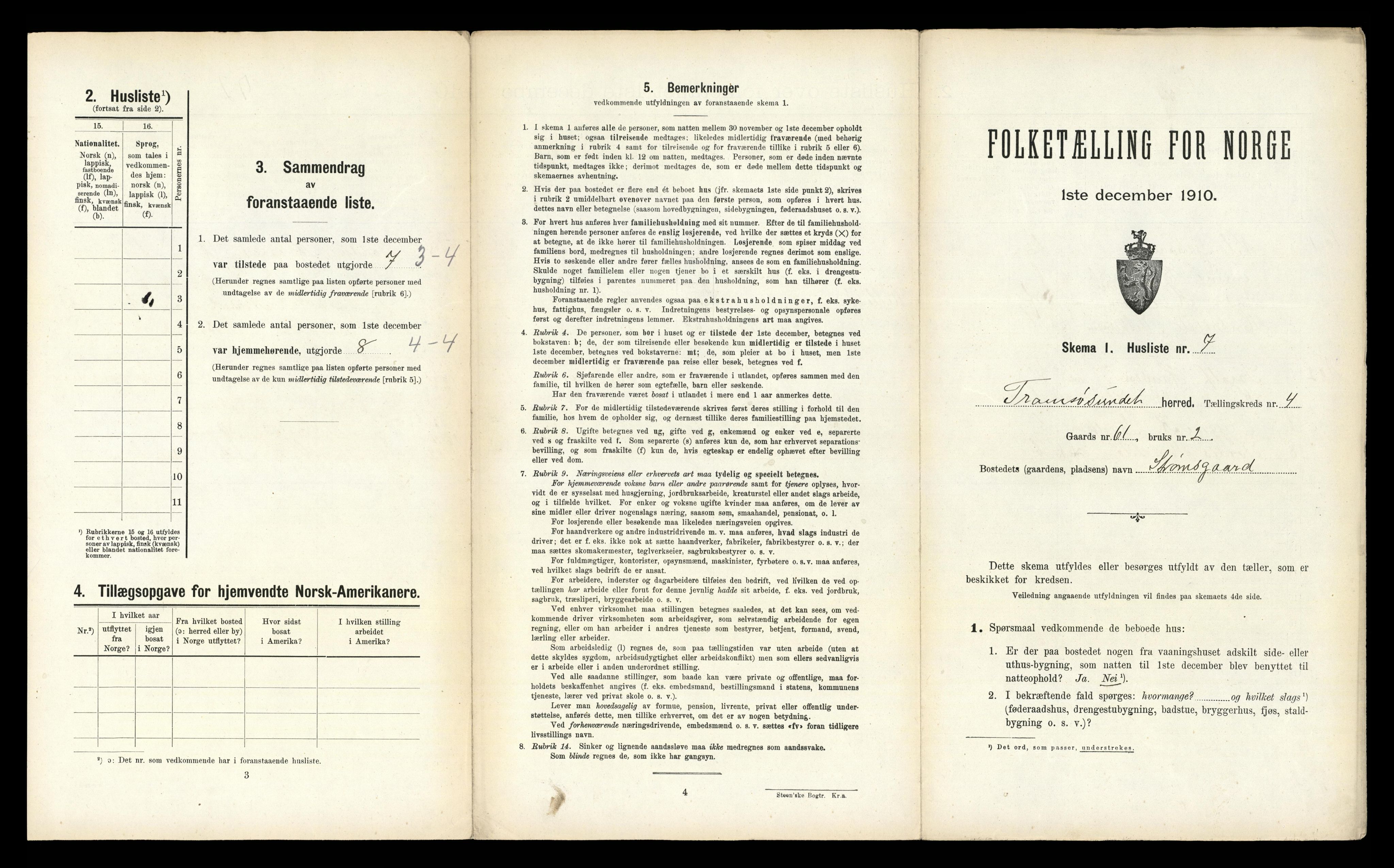 RA, Folketelling 1910 for 1934 Tromsøysund herred, 1910, s. 823