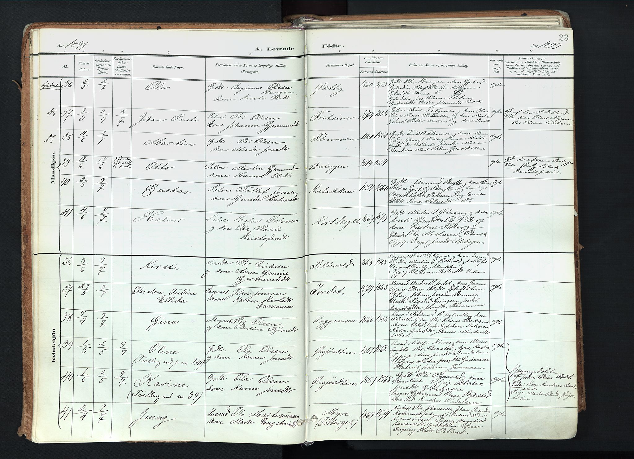 Trysil prestekontor, AV/SAH-PREST-046/H/Ha/Haa/L0012: Ministerialbok nr. 12, 1898-1917, s. 23