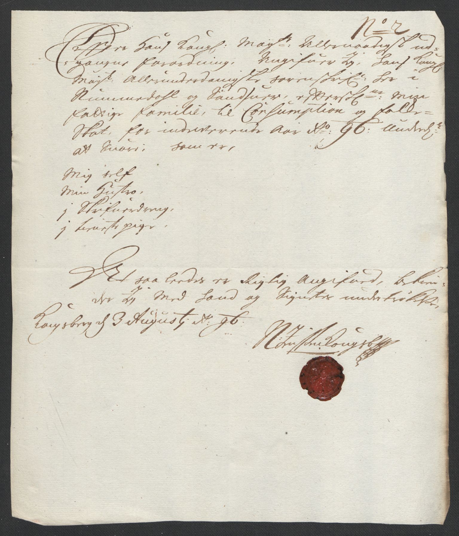 Rentekammeret inntil 1814, Reviderte regnskaper, Fogderegnskap, RA/EA-4092/R24/L1576: Fogderegnskap Numedal og Sandsvær, 1696-1697, s. 173