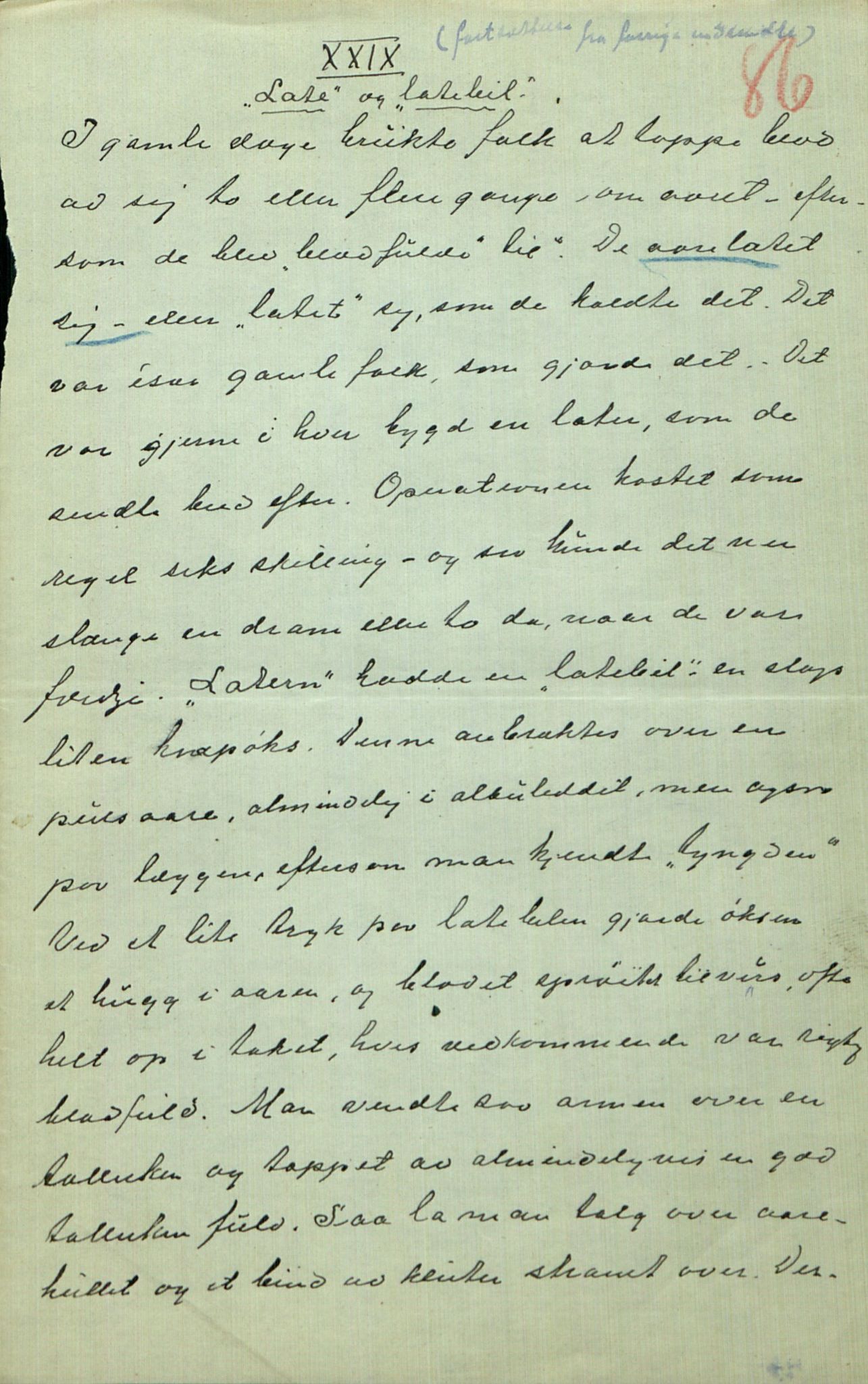 Rikard Berge, TEMU/TGM-A-1003/F/L0014/0040: 471-512 / 510 Brev til Berge frå Hankenæs + oppskrifter som H. kallar for sine, 1915-1917, s. 86