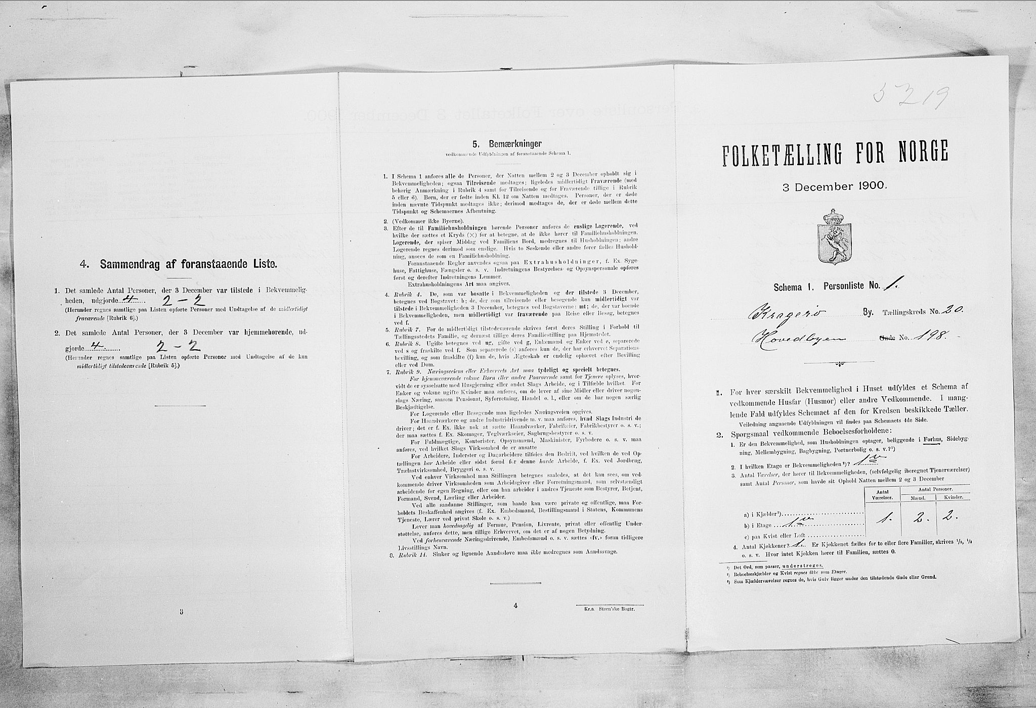 SAKO, Folketelling 1900 for 0801 Kragerø kjøpstad, 1900, s. 4021